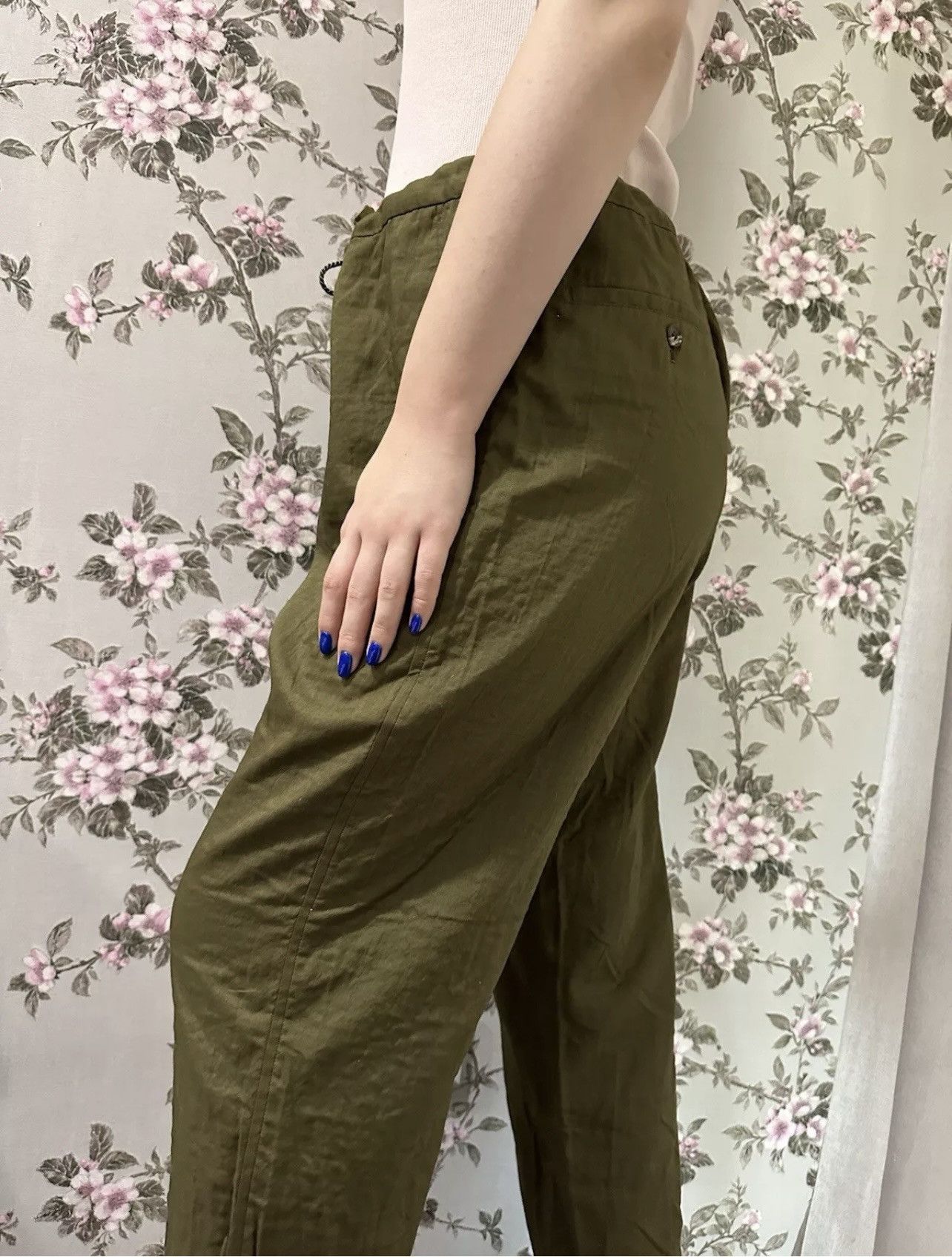 Issey Miyake × Japanese Brand × Vintage Issey Miyake Japan Khaki Pants Lagenlook Avant garde Sz 3-4 Size 30" / US 8 / IT 44 - 5 Thumbnail