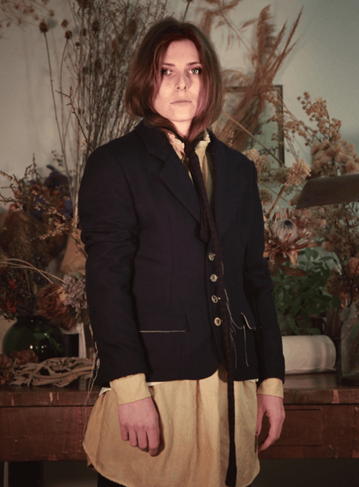 MAVRANYMA - Herringbone wool Jacket