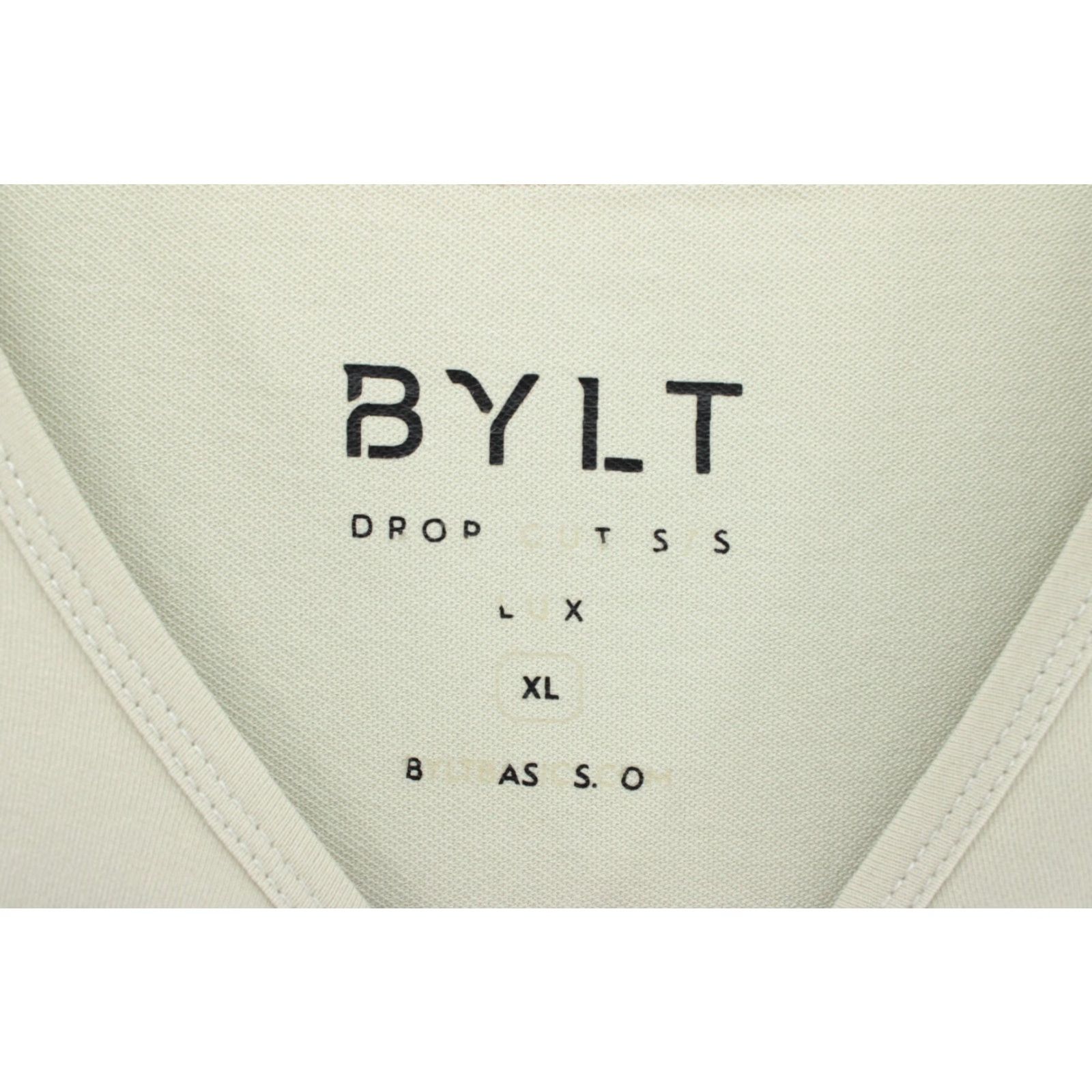 Vintage BYLT Drop Cut Lux Henley T-Shirt Men XL Beige Cotton Stretch Gym Performance Crew Neck Short Sleeve T-Shirt Size US XL / EU 56 / 4 - 4 Thumbnail