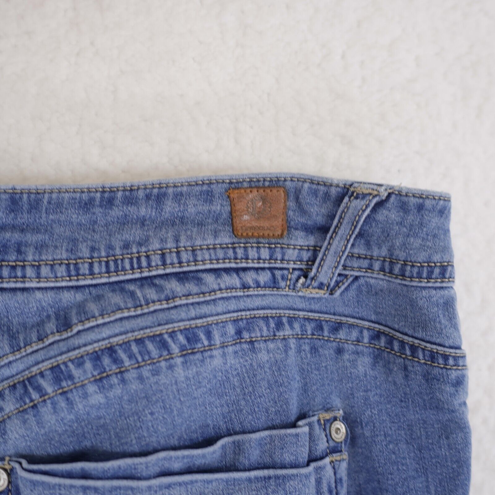 Designer Democracy Freedom Jegging Light Blue Denim Jeans Size 14 35/ Size 36" / US 14 / IT 50 - 7 Thumbnail