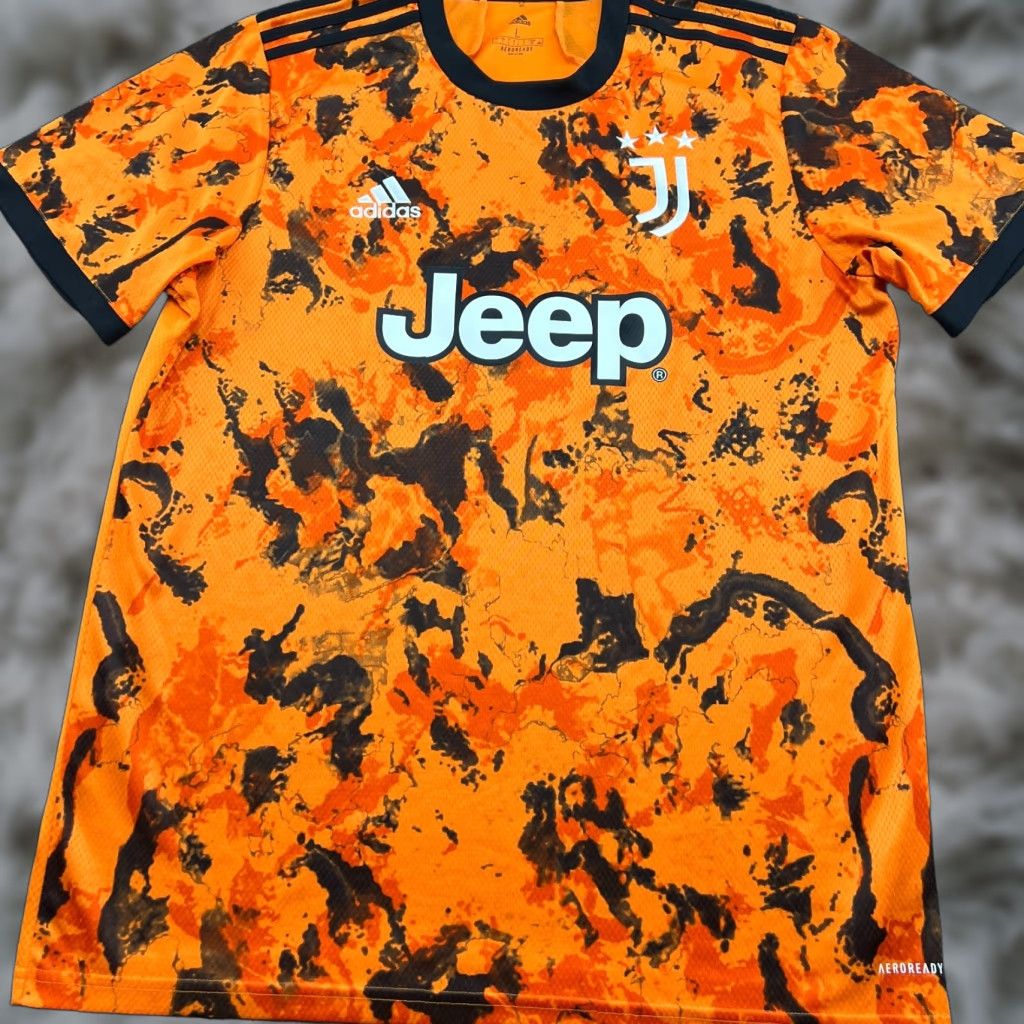 Adidas adidas Juventus Third Orange Black Fire Football Jersey Mens L Multicolor Short Sleeve Jersey Fan Shirt Size US L / EU 52-54 / 3 - 1 Thumbnail