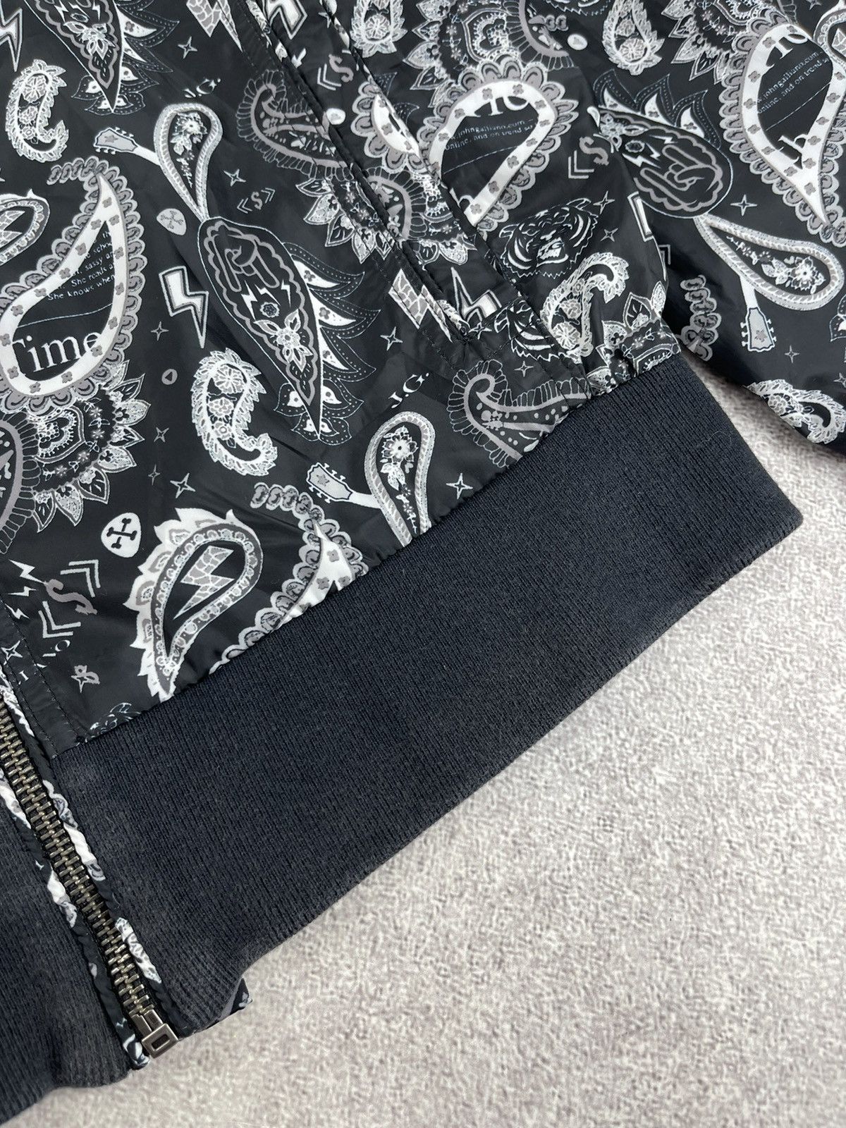 John Galliano John Galliano Kids Collection Paisley Nylon Jacket Size 16 Size US XS / EU 42 / 0 - 8 Thumbnail