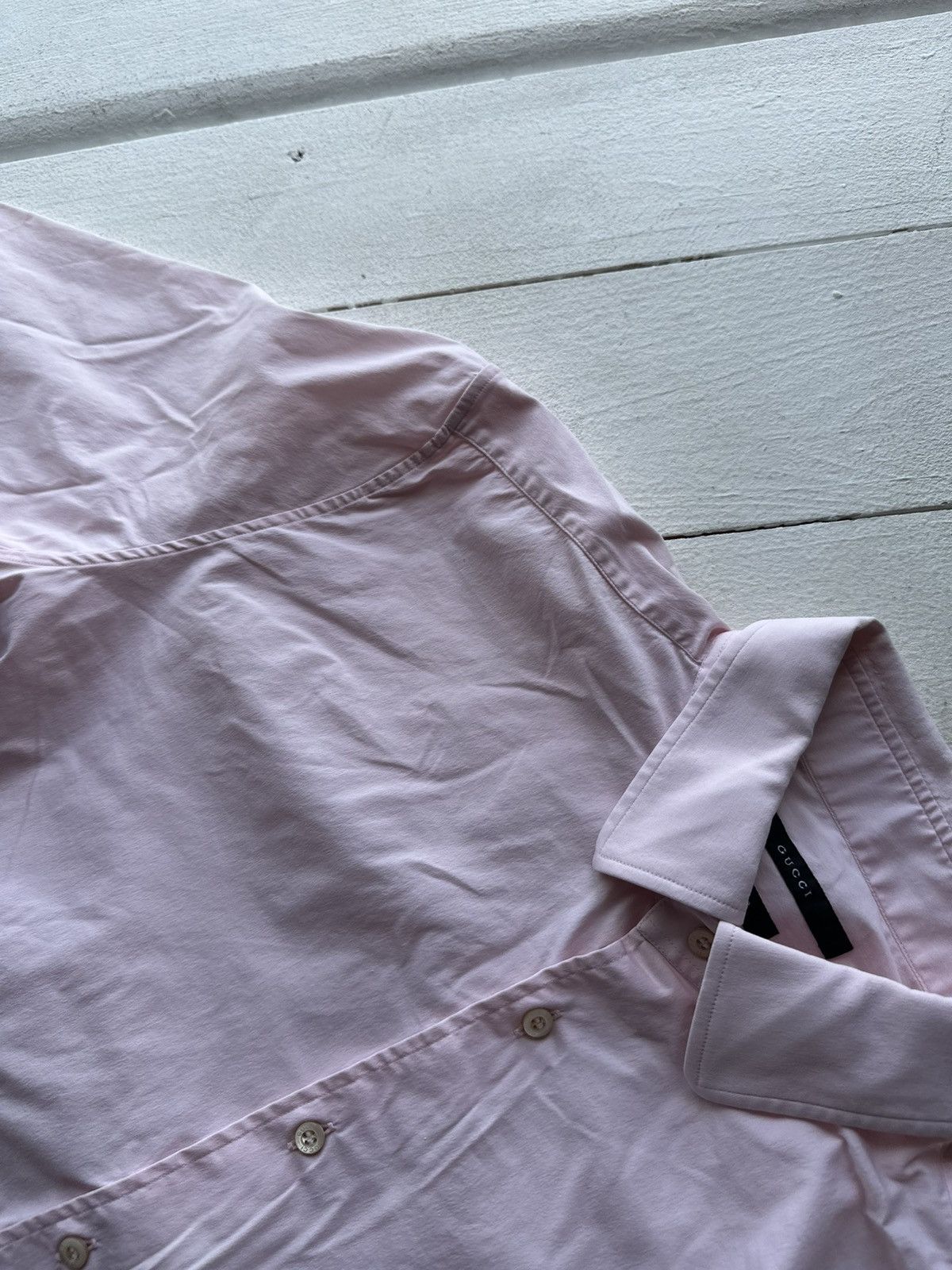 Gucci 🚨GUCCI LUXURY PINK SHIRT BUTTON SOFT OLD MONEY Size US M / EU 48-50 / 2 - 11 Thumbnail