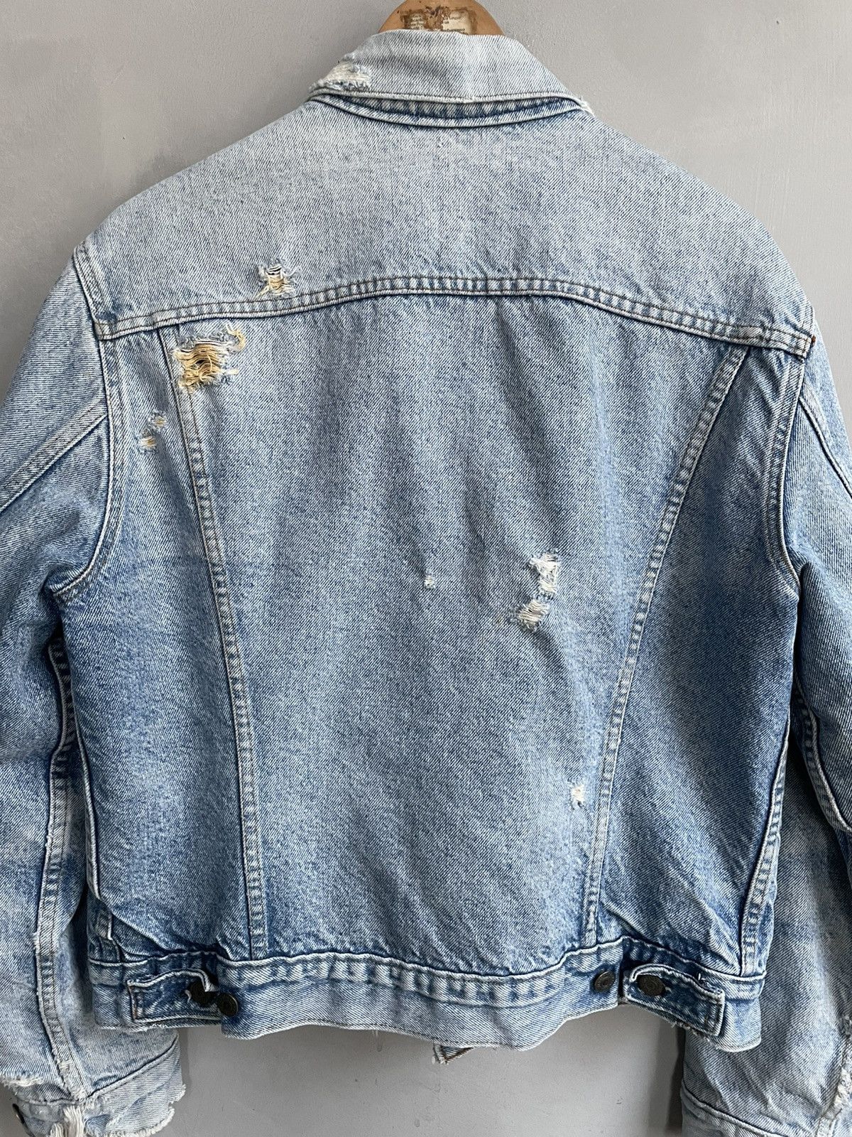 Levi's Distressed faded 90s rare Levis trucker jacket Type 1 80s Size US M / EU 48-50 / 2 - 9 Thumbnail