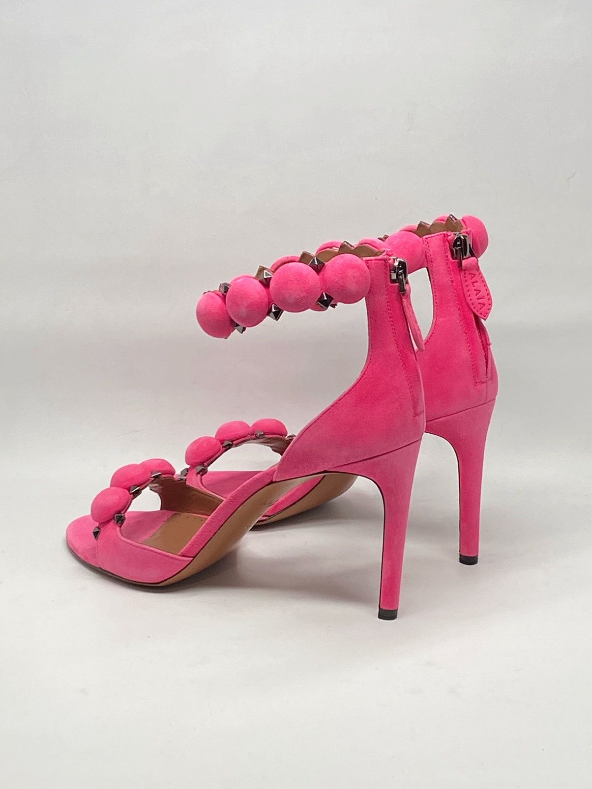 Alaia Alaia Bombe 90 Studded Suede Leather Sandals size 38.5 Size US 8.5 / IT 38.5 - 12 Thumbnail
