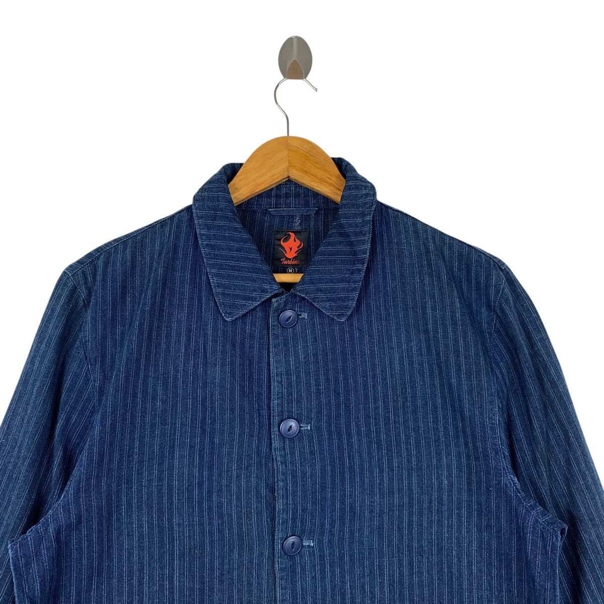 Japanese Brand × Vintage Vintage TURBINE Japanese Brand Jeans Denim Coat Jacket Size US M / EU 48-50 / 2 - 3 Thumbnail