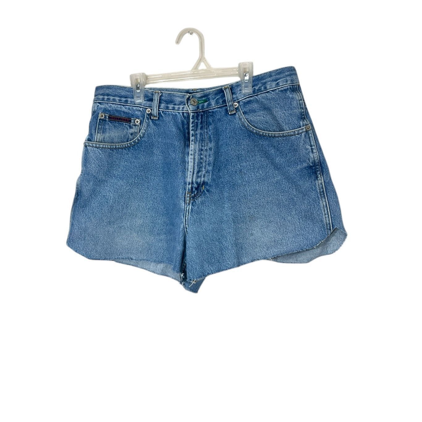 Tommy Hilfiger Vintage Tommy Hilfiger 90s Custom High Rise Raw Hem Shorts S Size 34" / US 12 / IT 48 - 1 Thumbnail