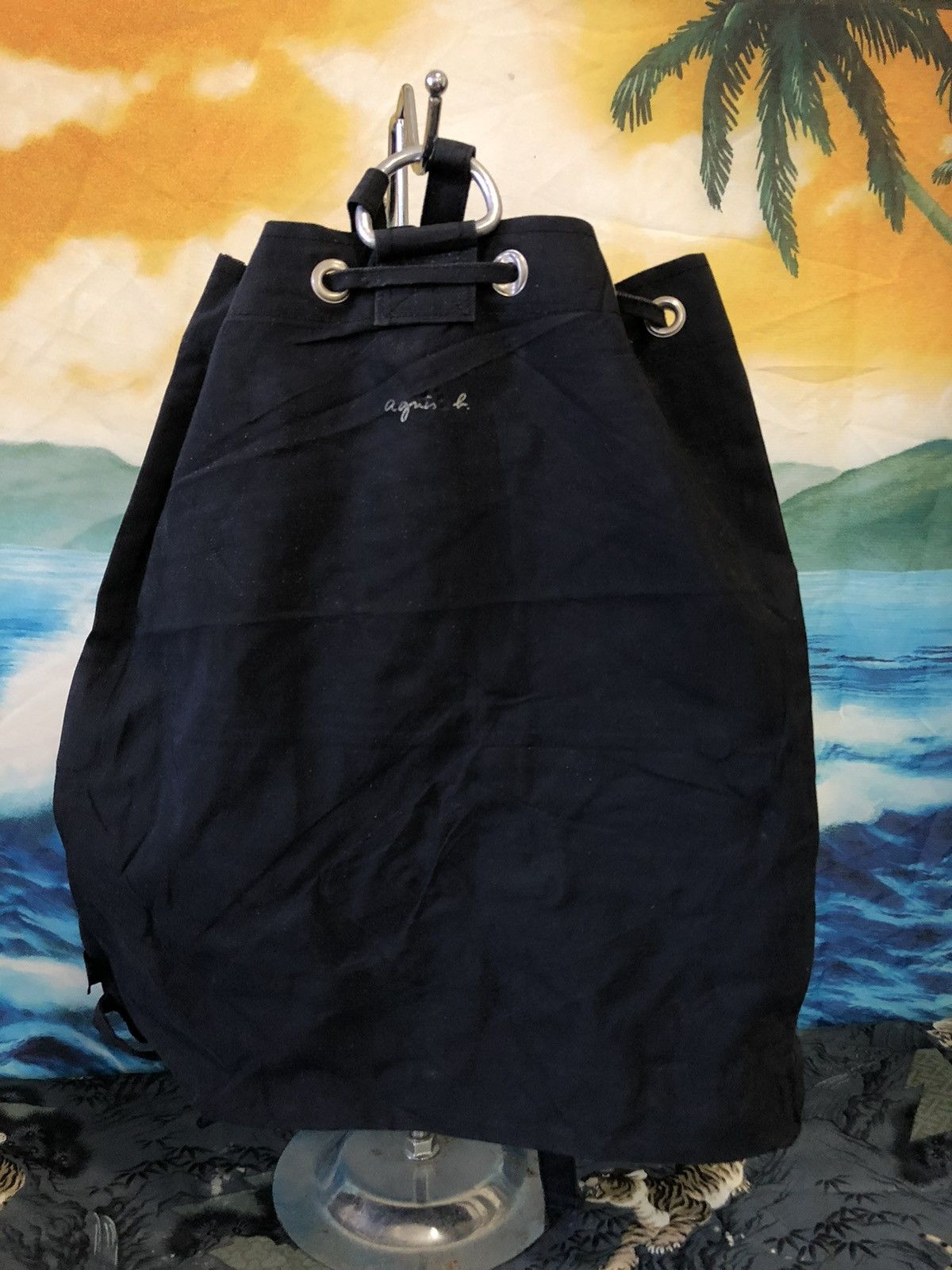 agnes b. Agnes B hard canvas drawstring backpack Size ONE SIZE - 4 Thumbnail