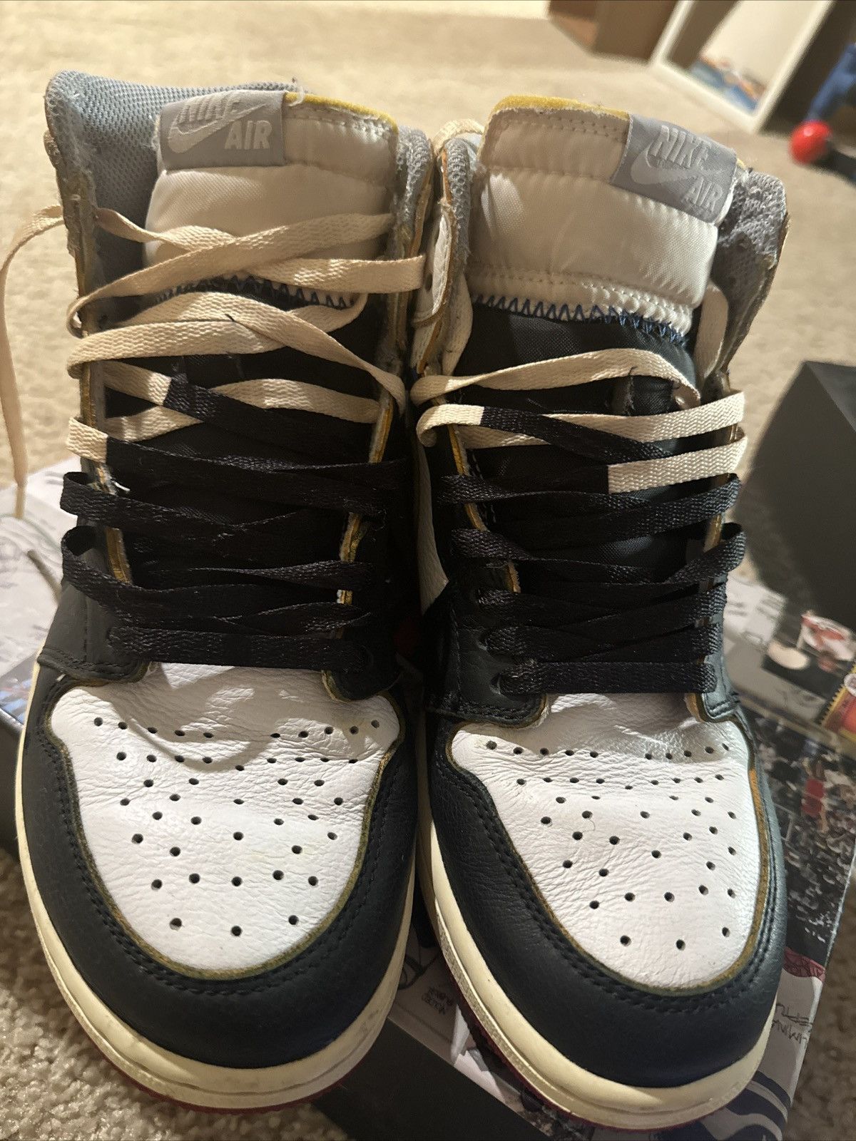 Jordan Brand × Union LA Union x Jordan 1 NRG Black Toe Size US 8.5 / EU 41-42 - 3 Thumbnail
