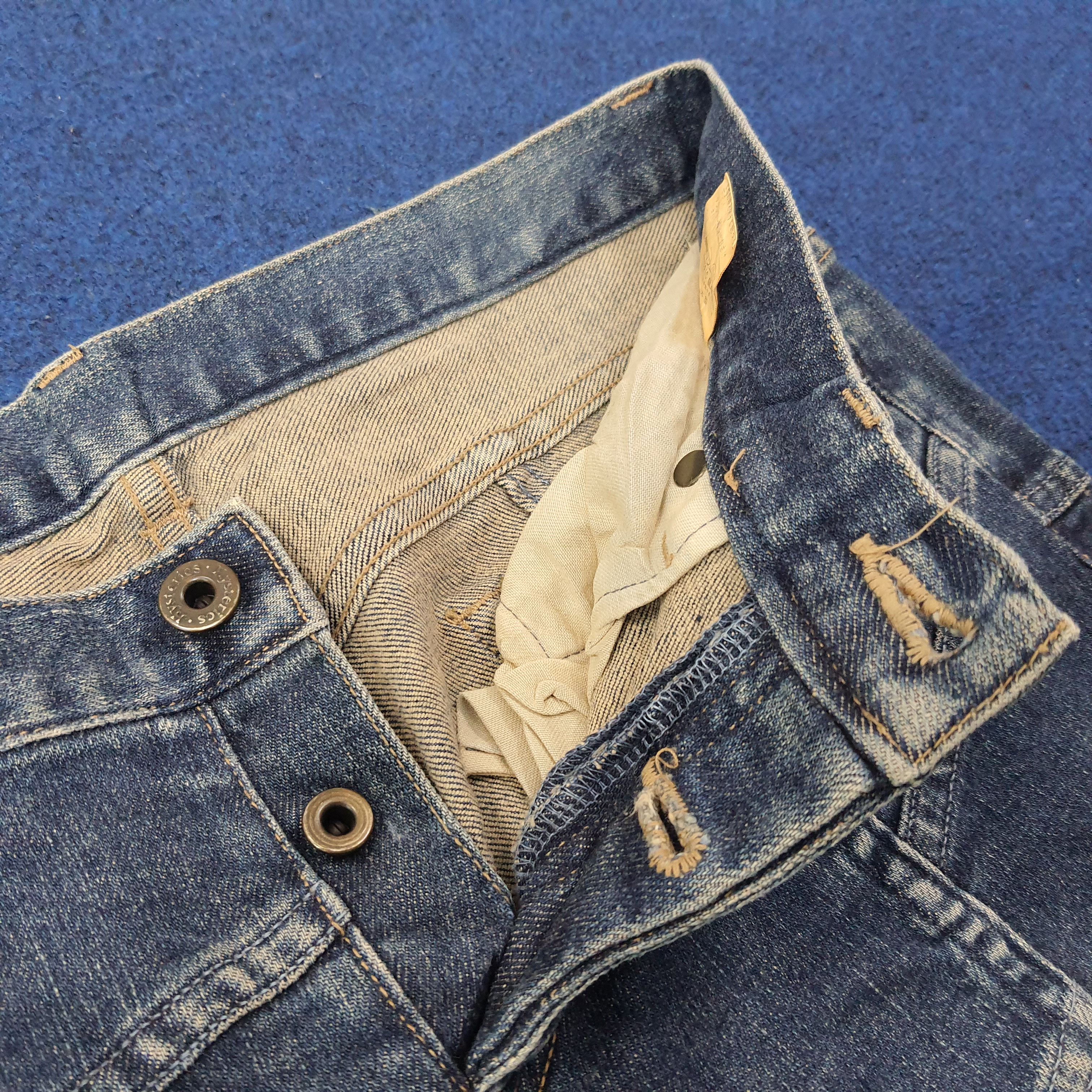 Hysteric Glamour Vintage Hysterics Patchwork Flare Custom Logo Jeans C265N4 Size 31" - 7 Thumbnail