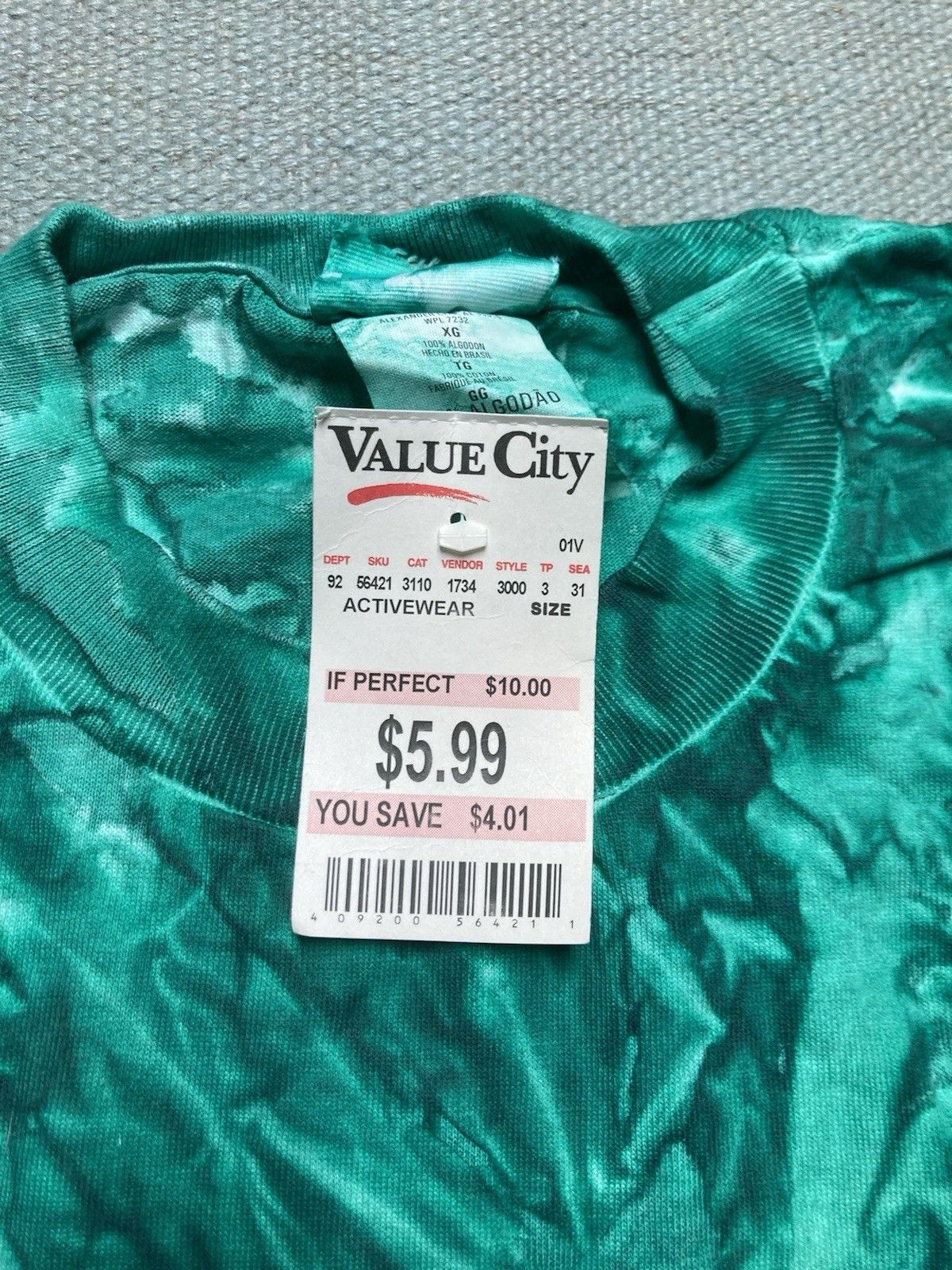 Vintage Vtg t shirt whitetail deer tie dye animal hunti DEADSTOCK XL Size US XL / EU 56 / 4 - 4 Thumbnail