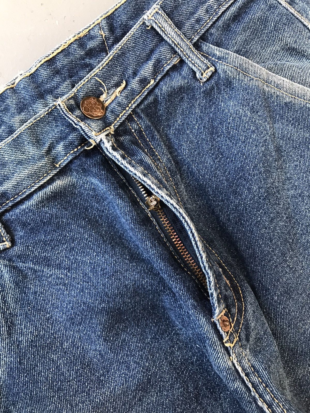 Japanese Brand × Vintage Vintage Evisu inspired seagull buckle belt straight denim Size US 30 / EU 46 - 6 Thumbnail