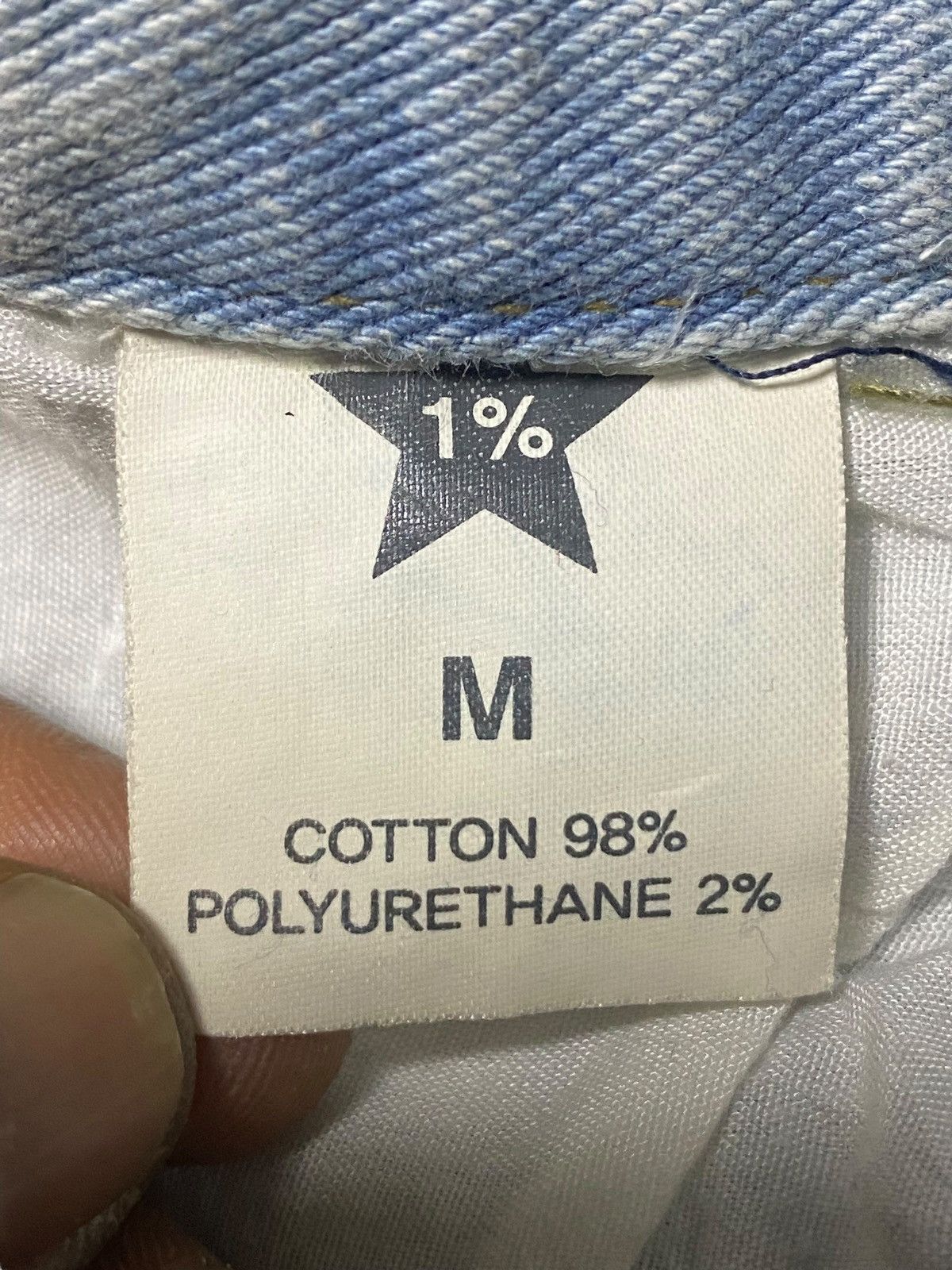 Japanese Brand Customised vintage jeans hand written slogan paint splatter Size US 31 - 15 Thumbnail