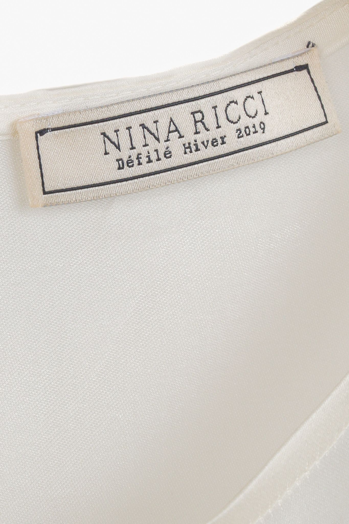 Nina Ricci Nina Ricci White Organza Ruffle Detail Top Size M / US 6-8 / IT 42-44 - 4 Thumbnail