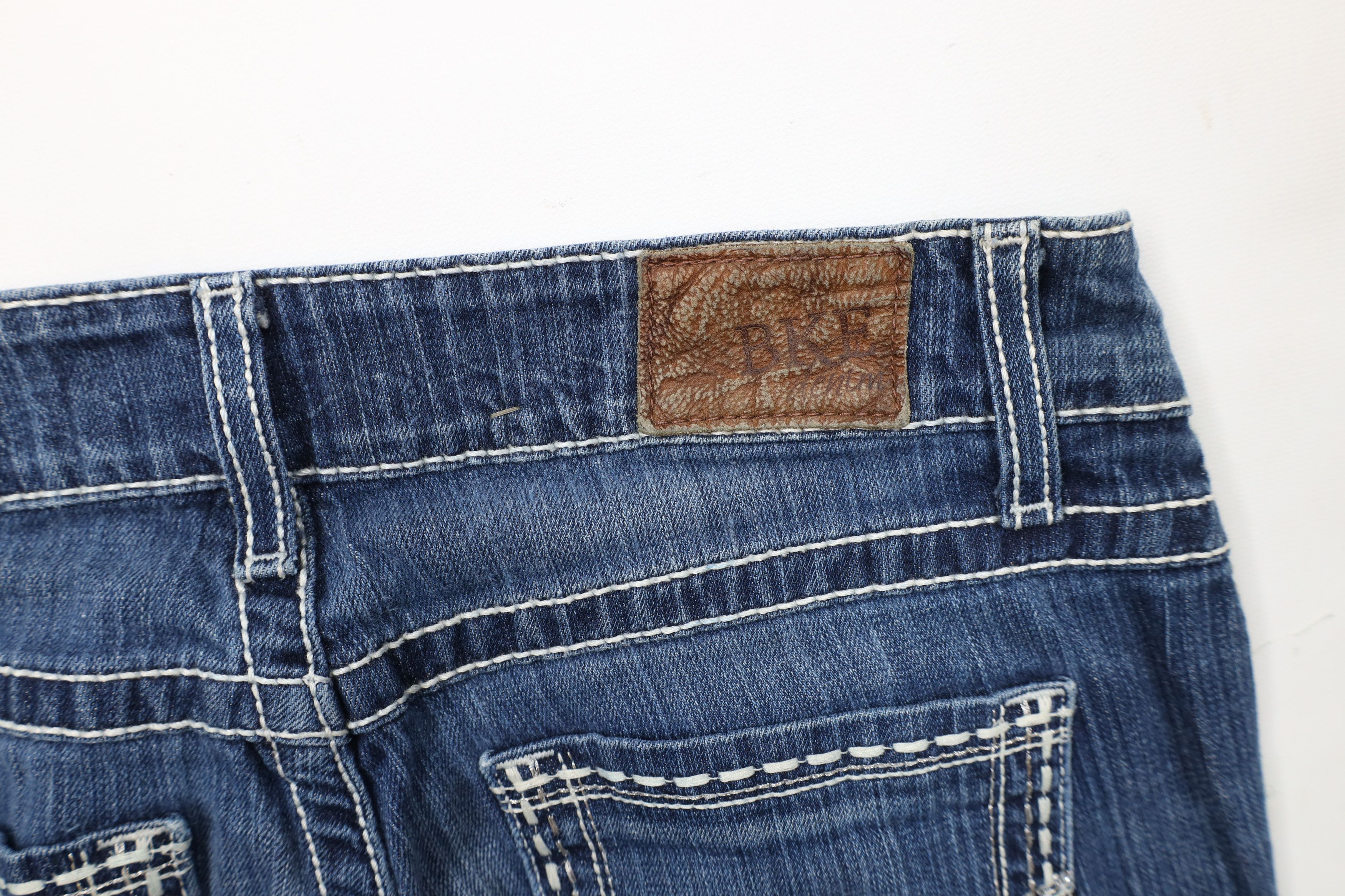 Vintage Buckle BKE Thick Stitch Culture Boot Cut Denim Jeans Blue Size 30" / US 8 / IT 44 - 14 Thumbnail