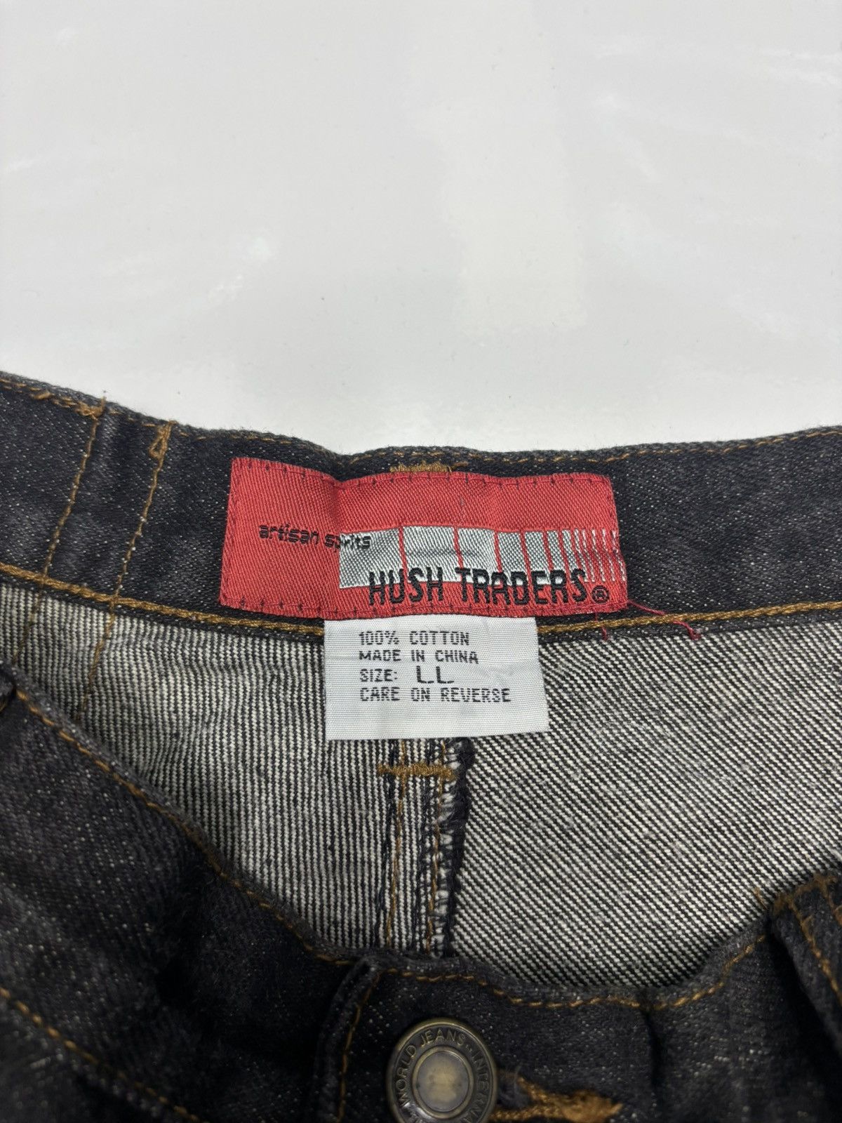 Hysteric Glamour OG🔥SKATER JEANS BAGGY WIDE LEG JEANS HUSH TRADERS ARTISAN Size US 32 / EU 48 - 11 Thumbnail