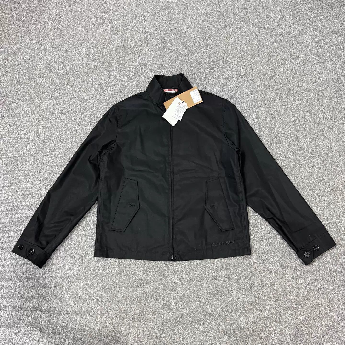 Burberry Burberry Black Embroidered Logo Hem Jacket Size 48 Size US M / EU 48-50 / 2 - 1 Thumbnail