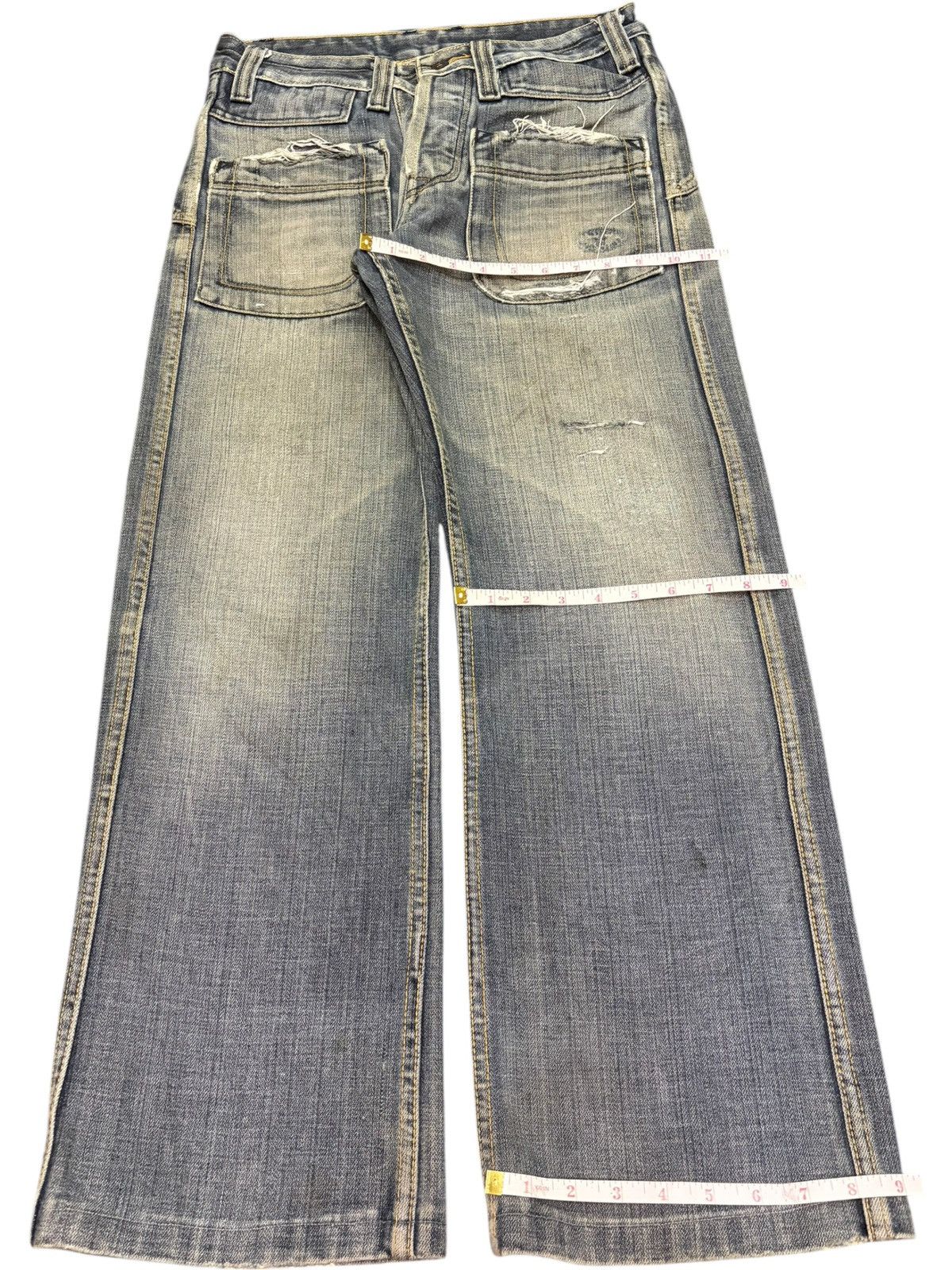 Diesel Vintage Italy Diesel Mud Wash Distress Baggy Jeans Size US 30 / EU 46 - 8 Thumbnail