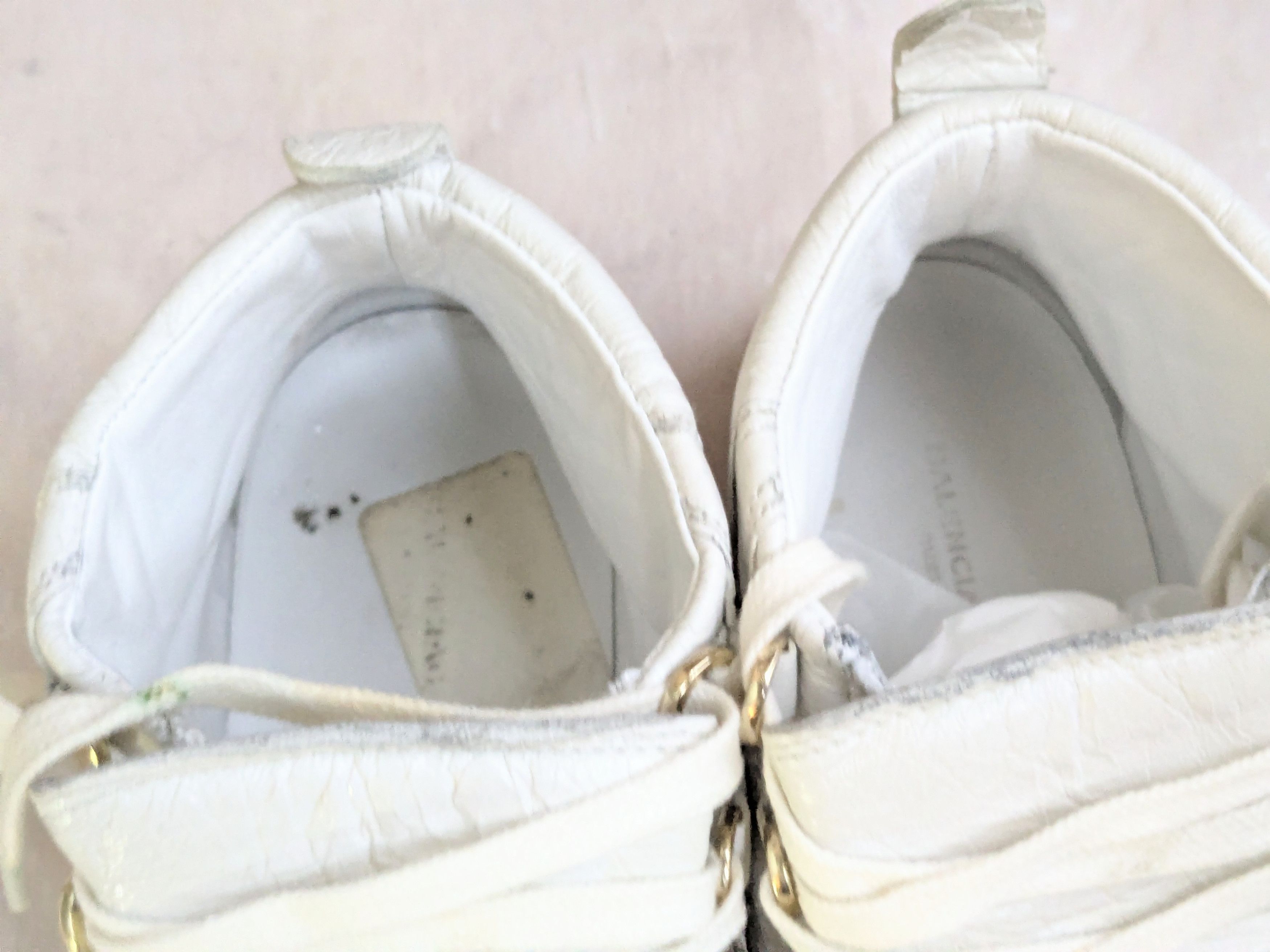 Balenciaga Balenciaga Arena White 7 Leather High Tops Lace Up Size US 7 / EU 40 - 5 Thumbnail
