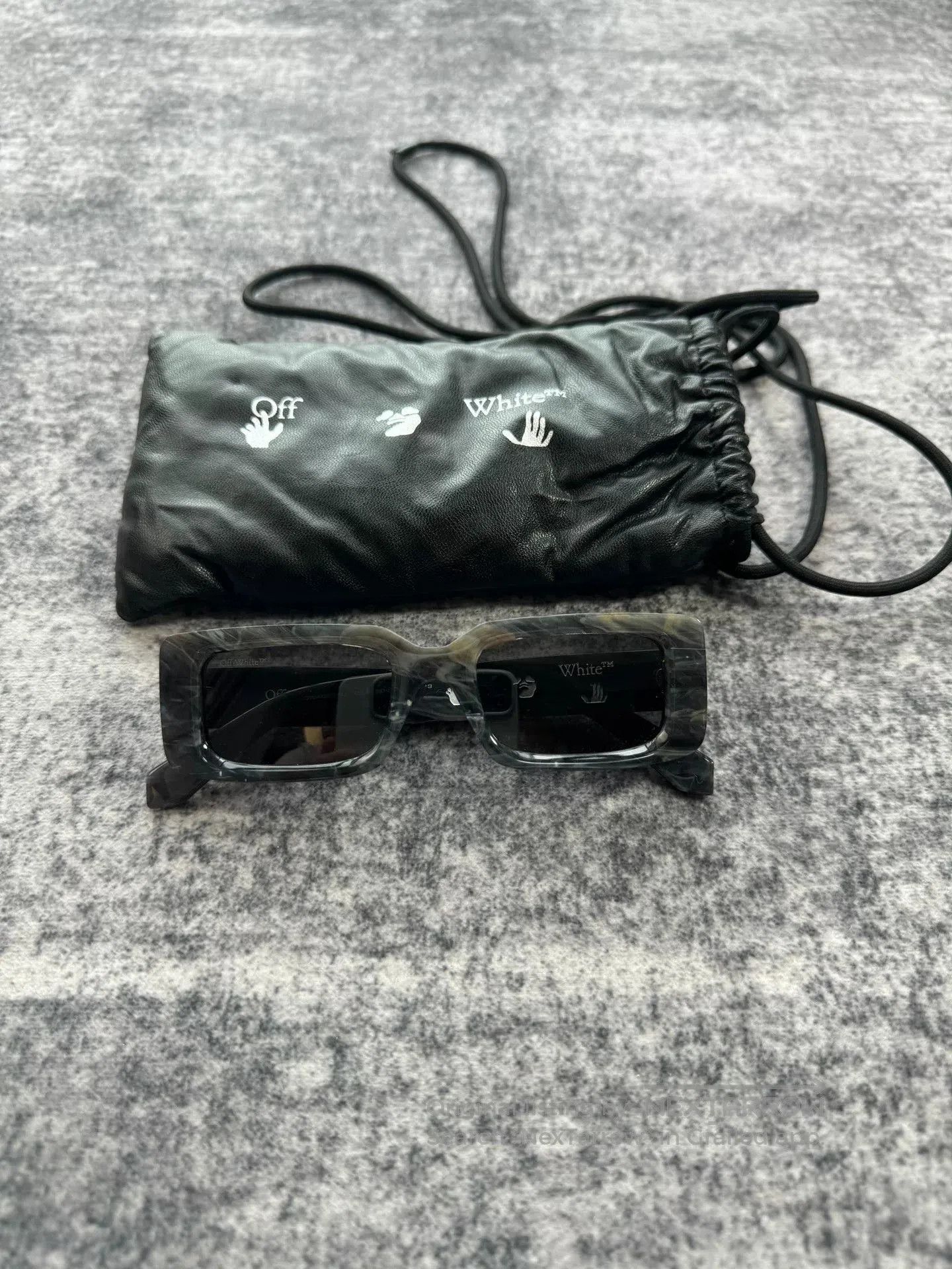 Off White Amber Color Sunglasses.