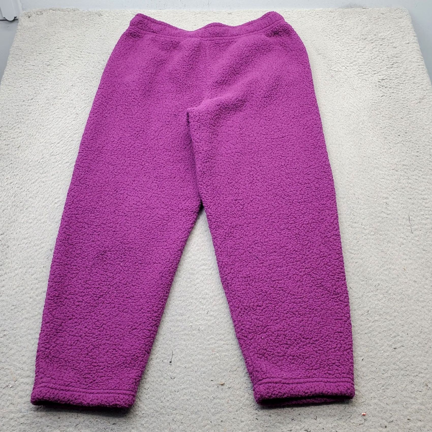 Nike Nike Sweatpants Womens L Purple Sherpa Fleece Therma-FIT Gym-Running Drawstring Size 36" / US 14 / IT 50 - 2 Thumbnail