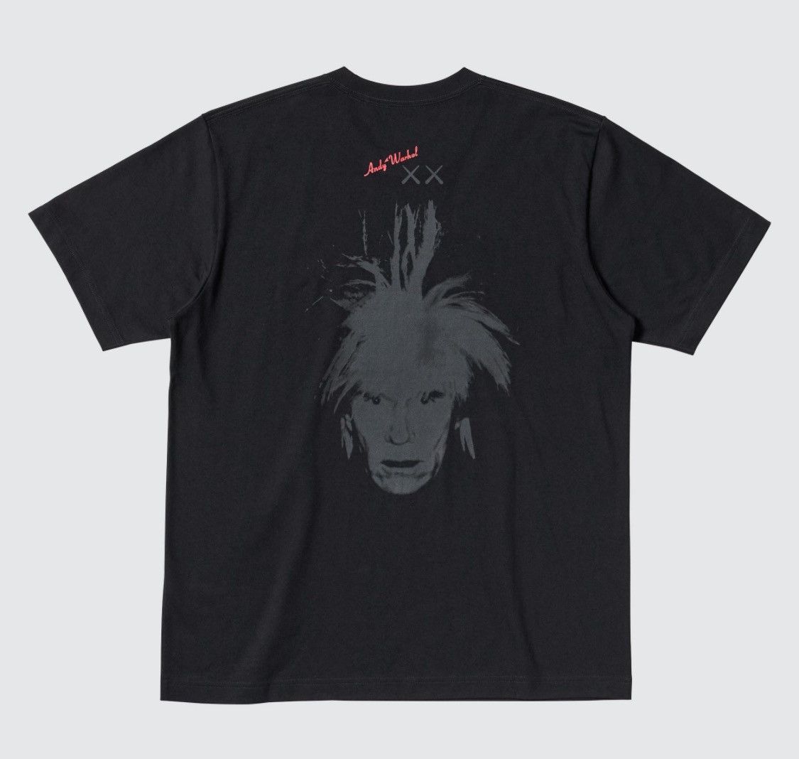 Andy Warhol × Kaws × Uniqlo Kaws Andy Warhol Uniqlo Black XX Face Tshirt Size CS Size US XS / EU 42 / 0 - 2 Thumbnail