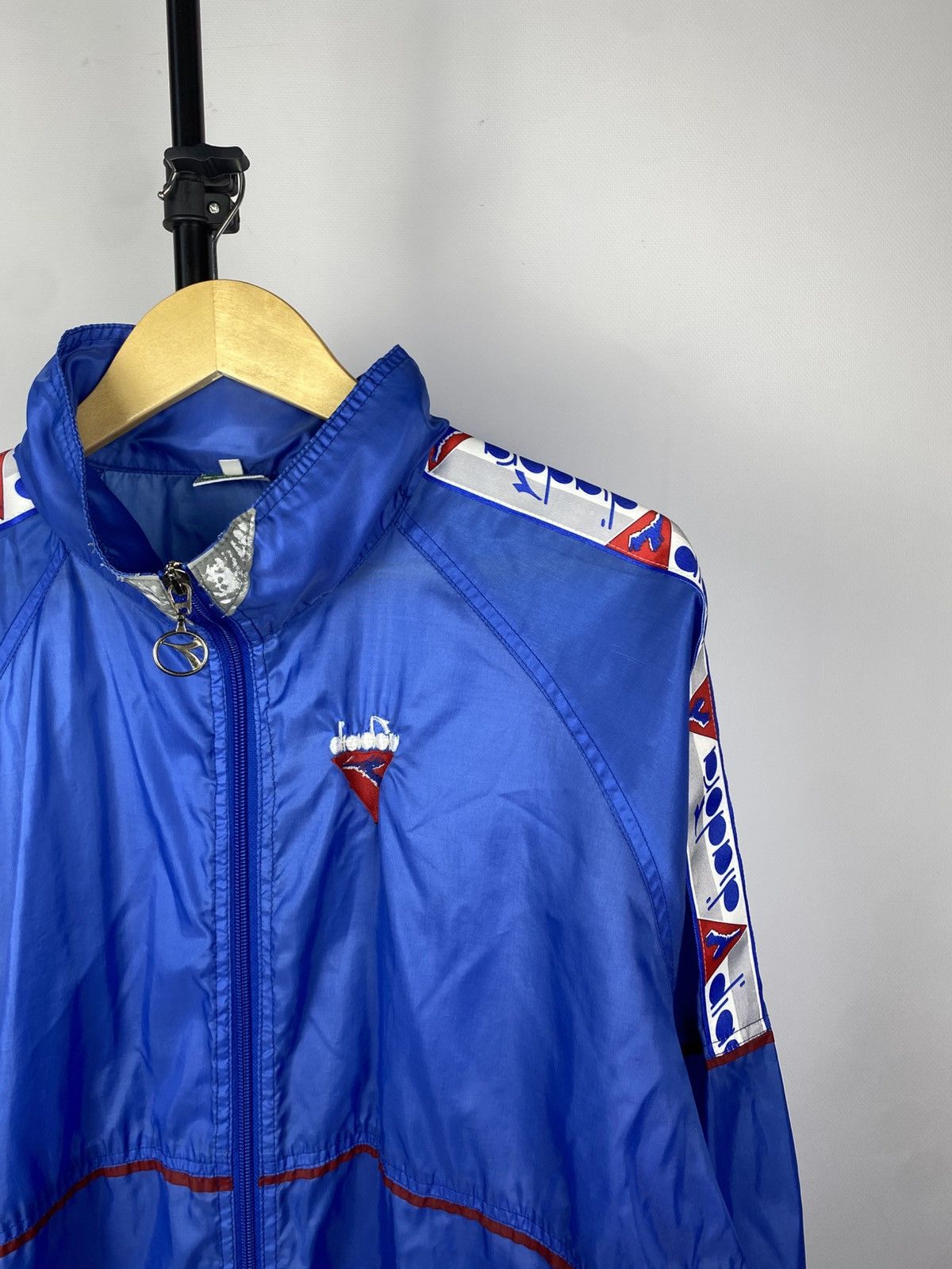 Diadora × Vintage VTG 90s Diadora Italy light Track Jacket soccer y2k rare Size US M / EU 48-50 / 2 - 2 Thumbnail