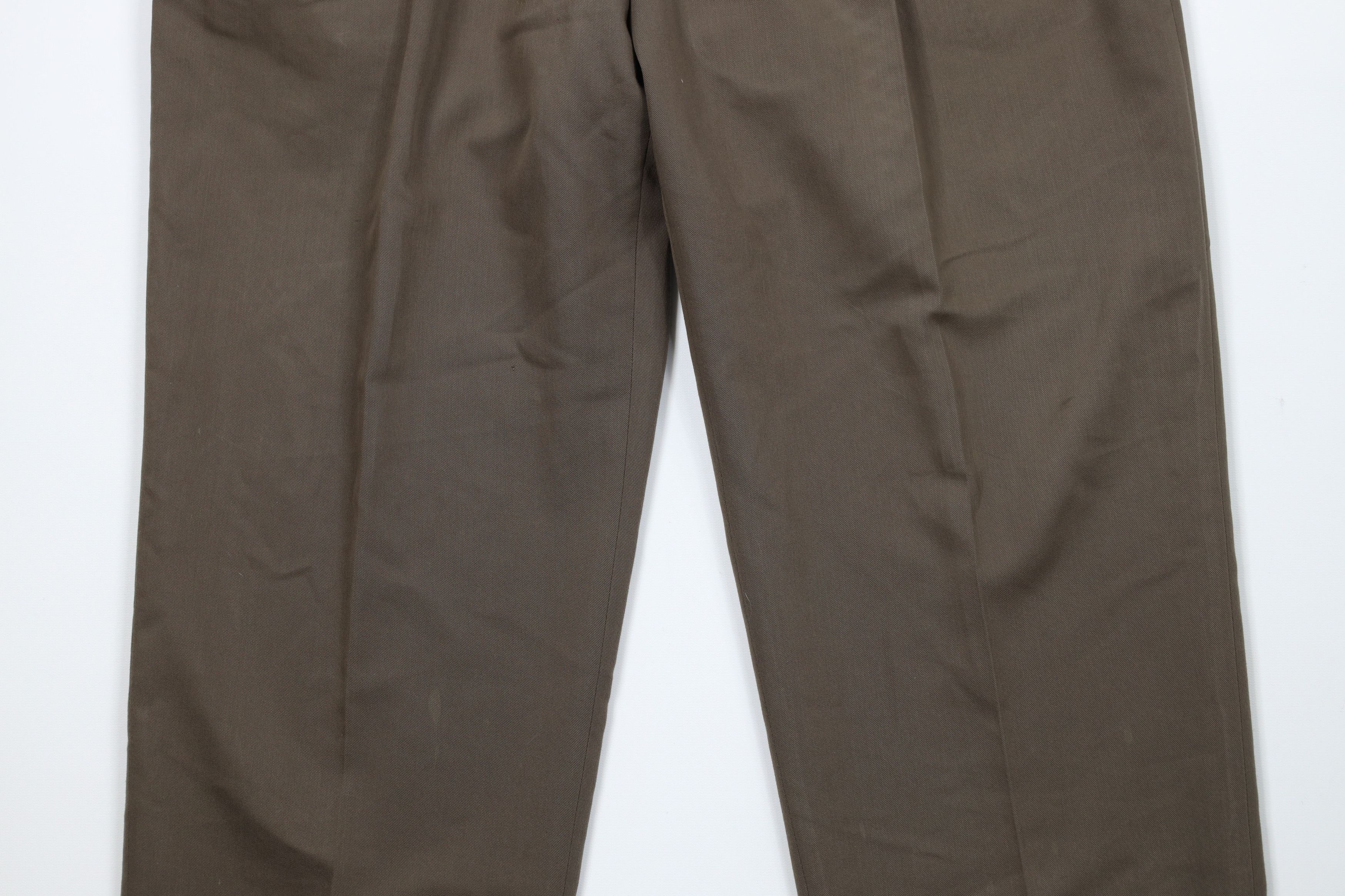 Levi's × Vintage Vintage 90s Levis Wide Leg Pleated Chino Pants Brown USA Size US 36 / EU 52 - 3 Thumbnail