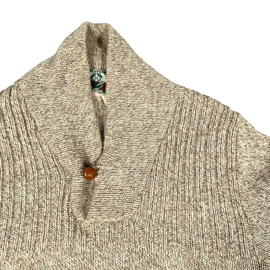 Vintage VINTAGE Appalachian Trail Sweater Mens Large Brown Wool Shawl 90s USA Knit Pullover Long Sleeve Mock Neck Shirt Size US M / EU 48-50 / 2 - 2 Thumbnail