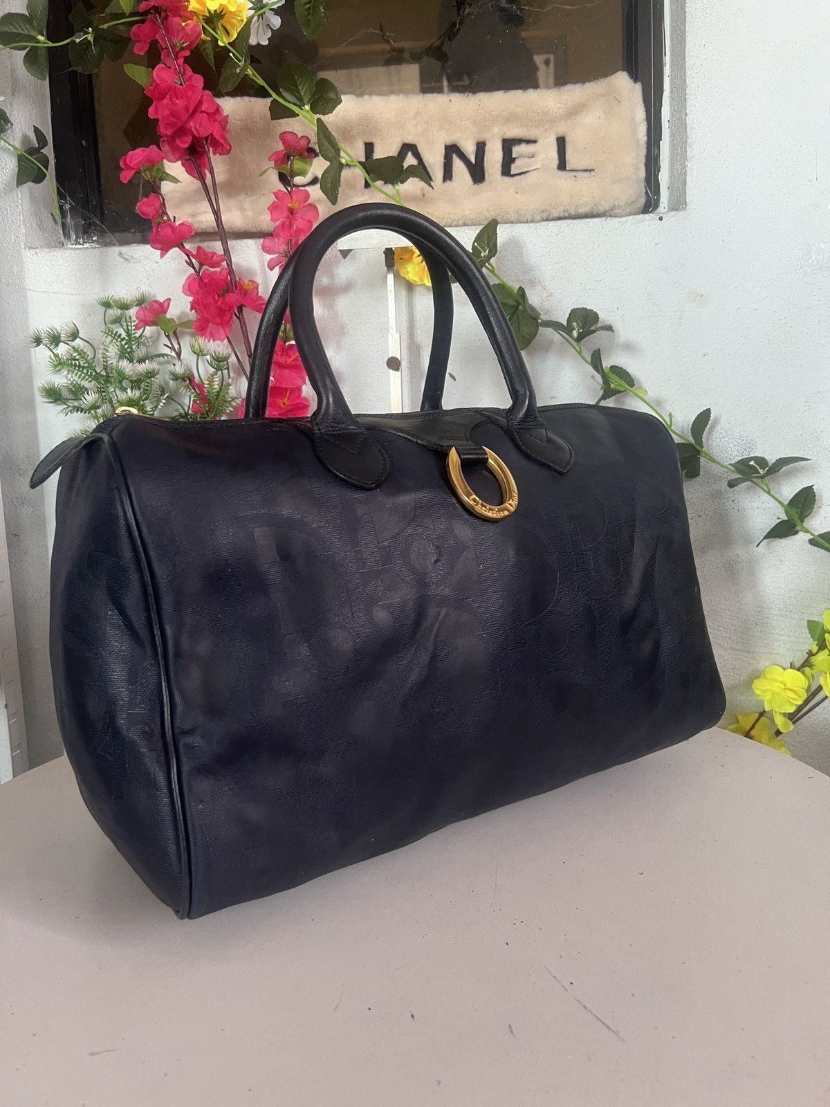 Christian Dior Monsieur × Vintage Vintage Christian Dior Boston Navy Blue Size ONE SIZE - 6 Thumbnail