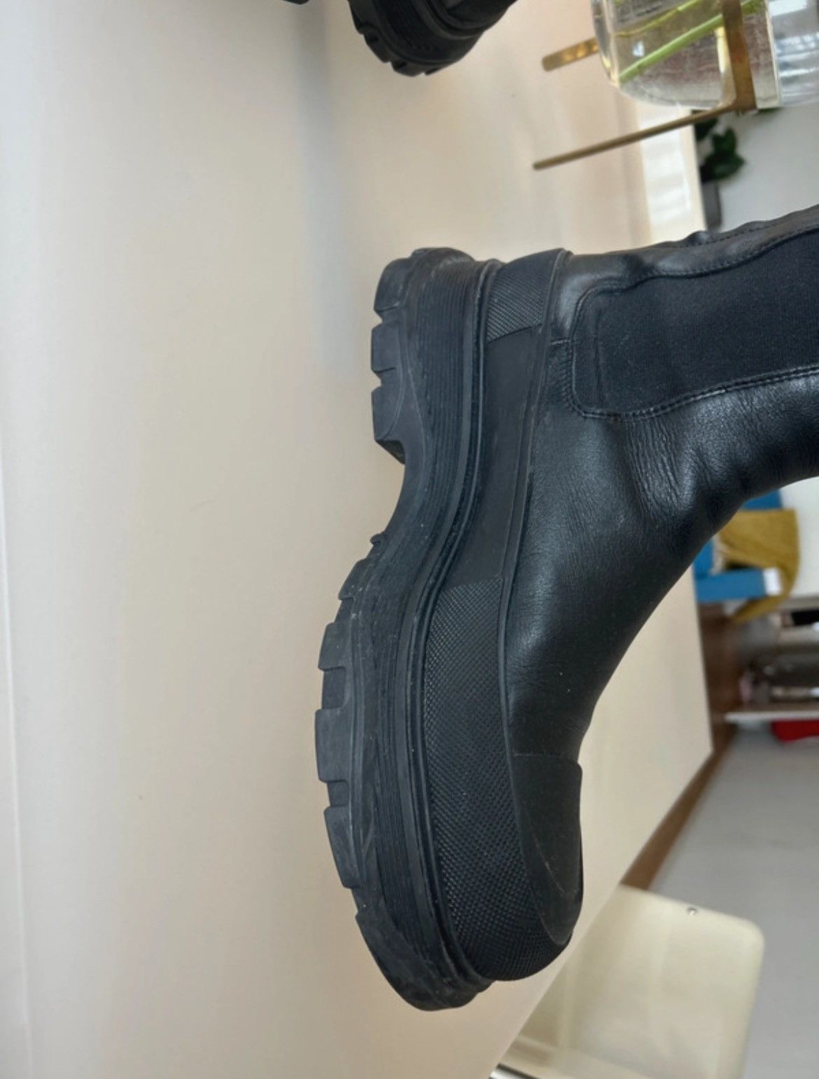 Alexander McQueen Alexander McQueen Leather Knie Boots EU 47 US 13 Size US 13 / EU 46 - 8 Thumbnail