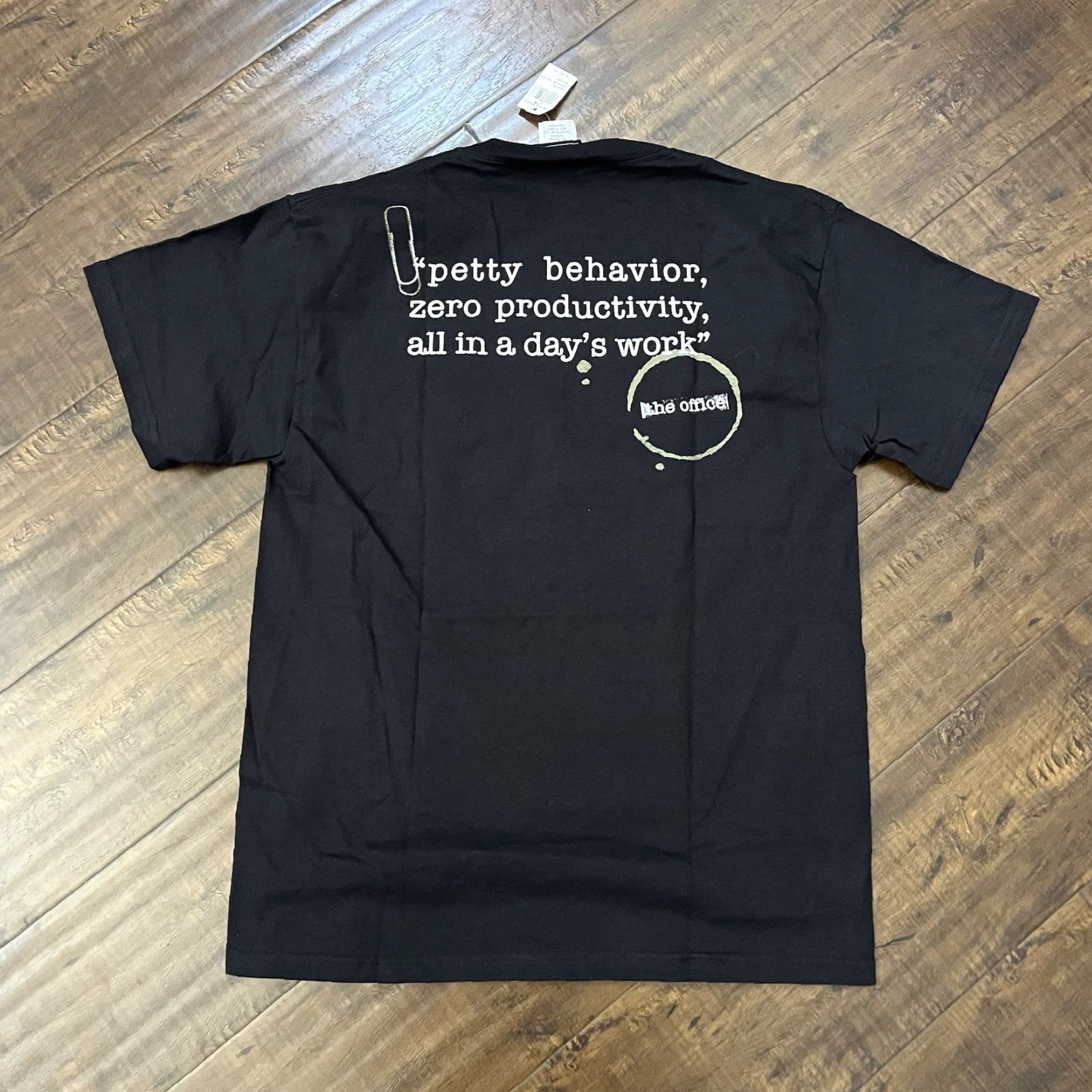 Vintage VINTAGE NBC The Office T-Shirt Unisex Adults M Black Short Sleeve Round Neck 90s Funny Graphic Print Double Sided VTG Y2K NEW Size US M / EU 48-50 / 2 - 5 Thumbnail