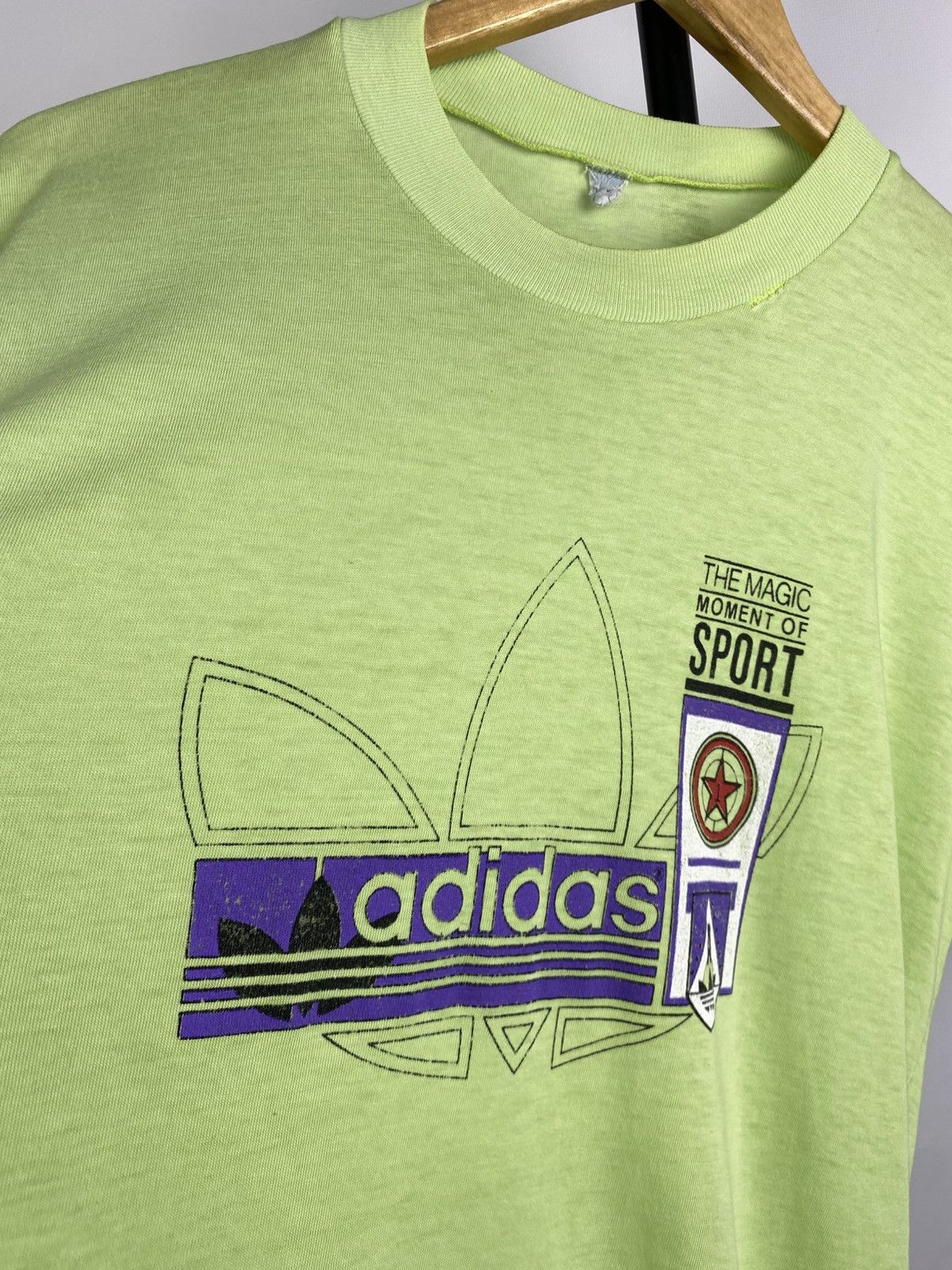 Adidas × Vintage Very ‼️Rare 70s Adidas T Shirt Made in West Germany Size US L / EU 52-54 / 3 - 3 Thumbnail