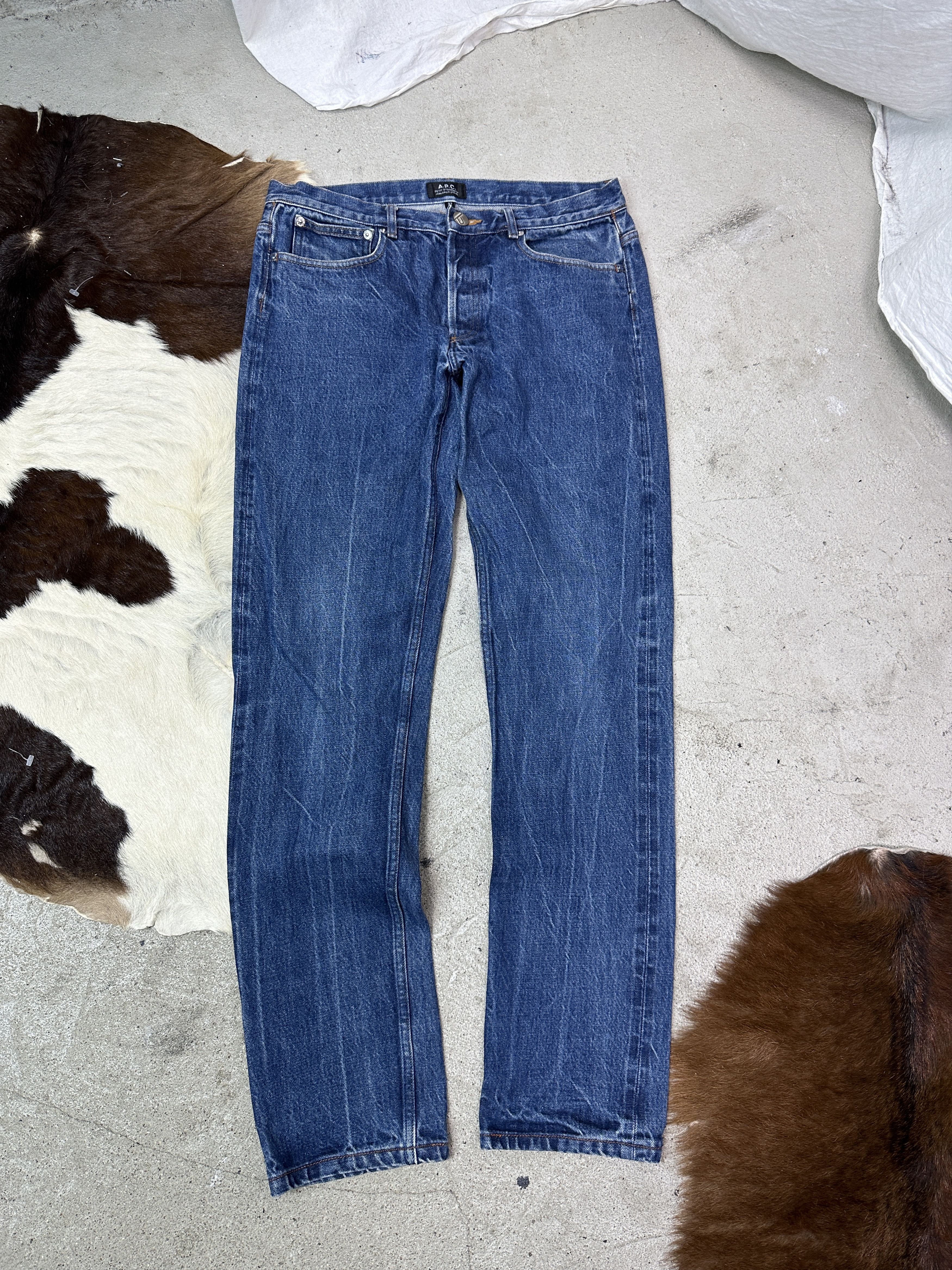 A.P.C. Vintage Streetwear APC Selvedge Denim Jeans Y2K Size 32" / US 10 / IT 46 - 2 Thumbnail