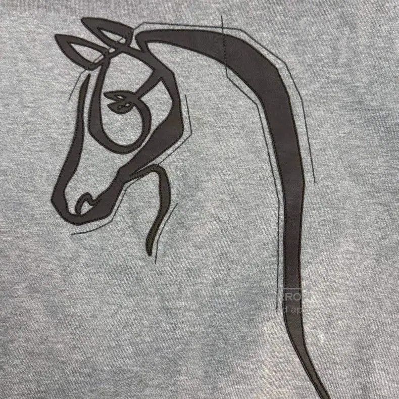 Hermes Hermes Gray Horse Head Sweatshirt L. Size US L / EU 52-54 / 3 - 7 Thumbnail