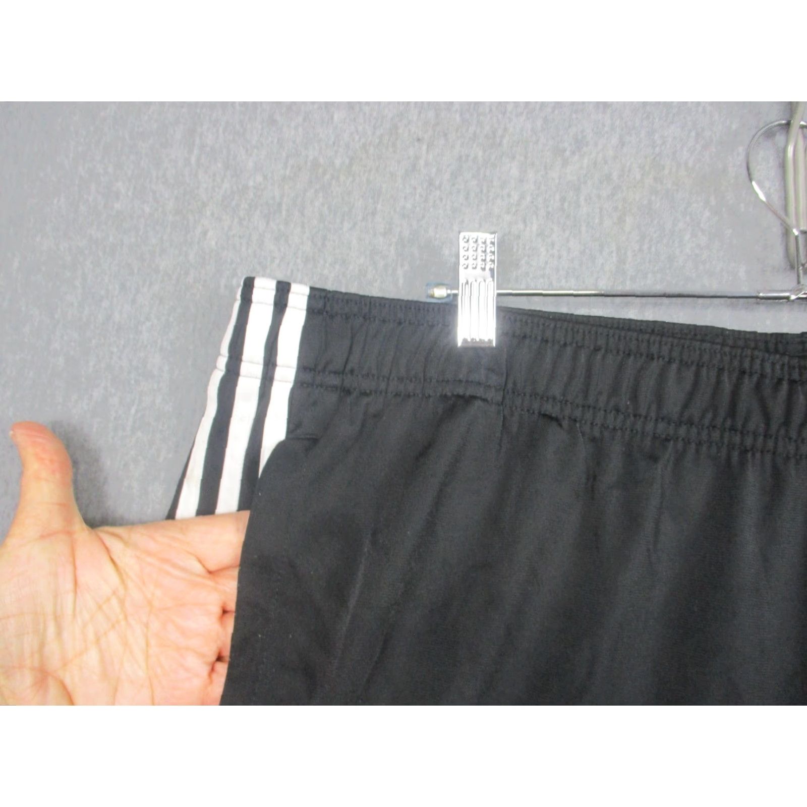Adidas Adidas Mens 3XLT Black Primegreen Side Stripe Track Pants - Drawstring Waist, Pockets, Elastic - Big & Tall Mens Size US 39 - 3 Thumbnail