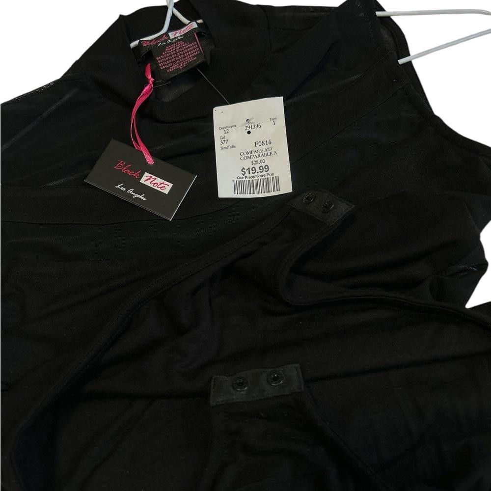 Designer NWT Black Note Los Angeles Black Bodysuit Size Small Size S / US 4 / IT 40 - 4 Thumbnail