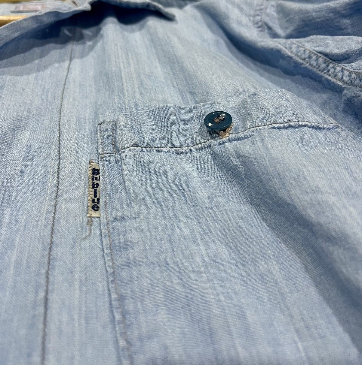 Blue Blue Japan Blue Blue Japan Arigato Selvedge Chambray USN Shirt Size US M / EU 48-50 / 2 - 6 Thumbnail
