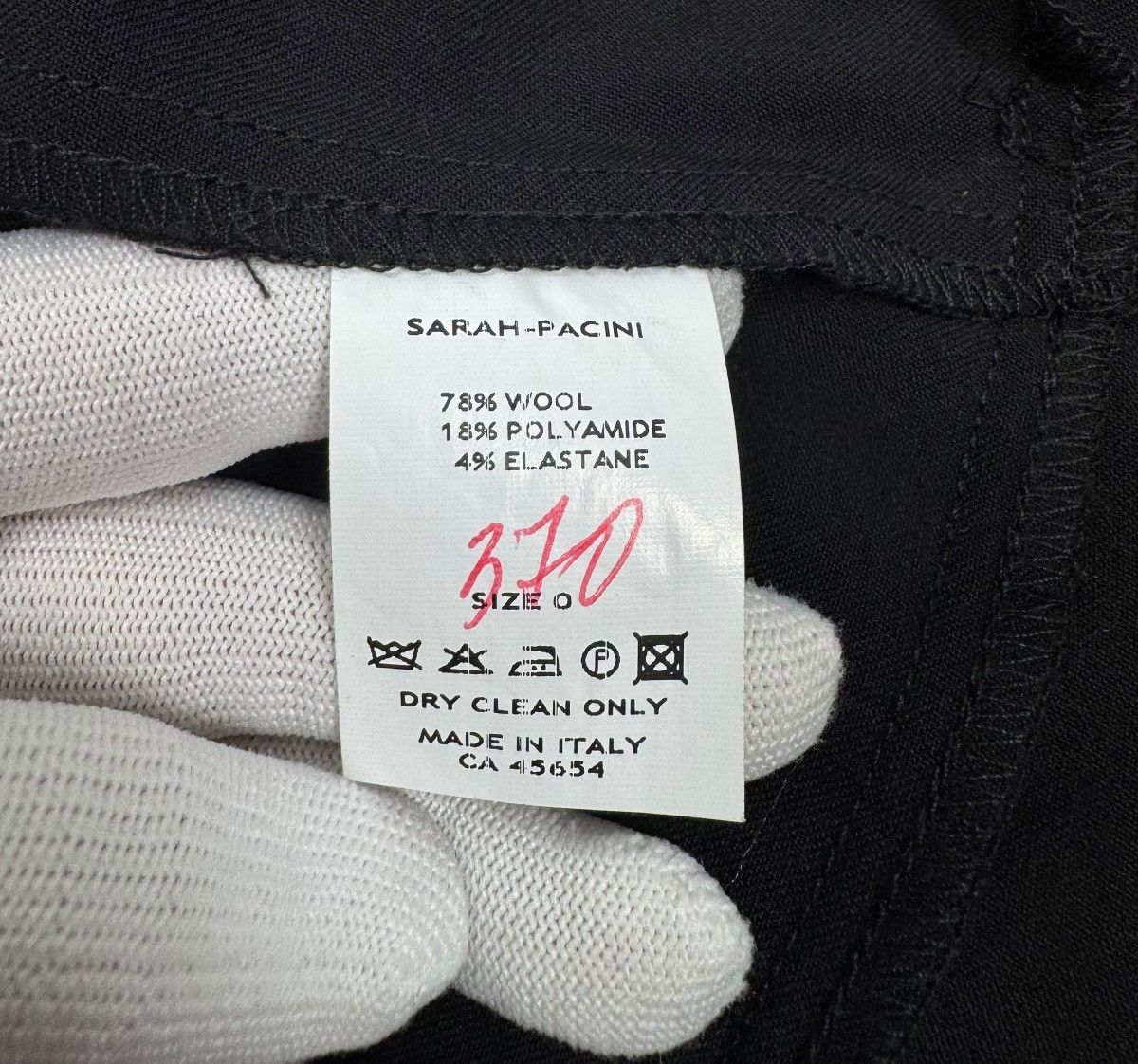 Sarah Pacini Sarah Pacini Wool Mini Skirt Draped Avant Garde size 0 Size 26" / US 2 / IT 38 - 11 Thumbnail