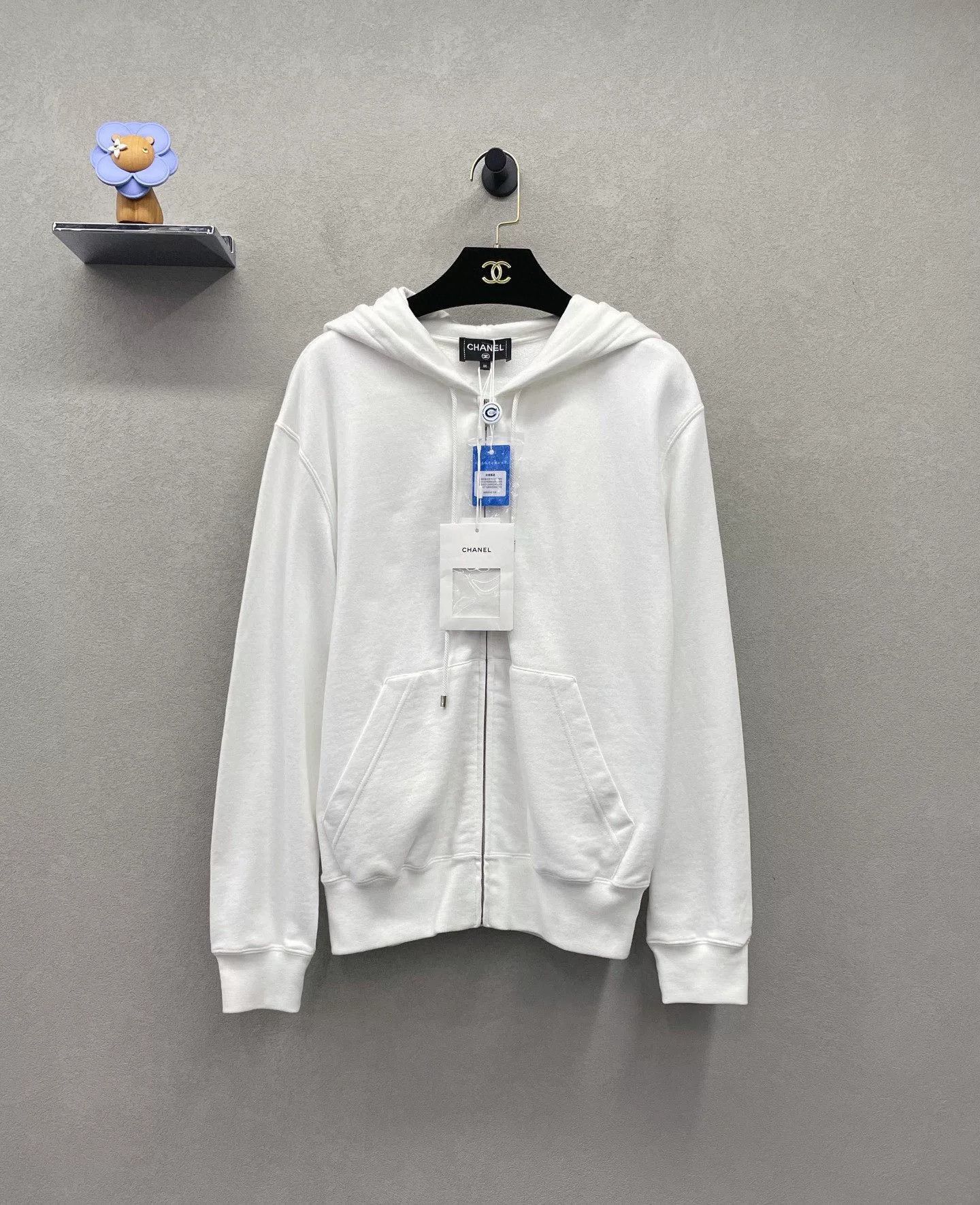 Chanel Chanel White Graffiti Zip-Up Jacket Size US M / EU 48-50 / 2 - 1 Thumbnail