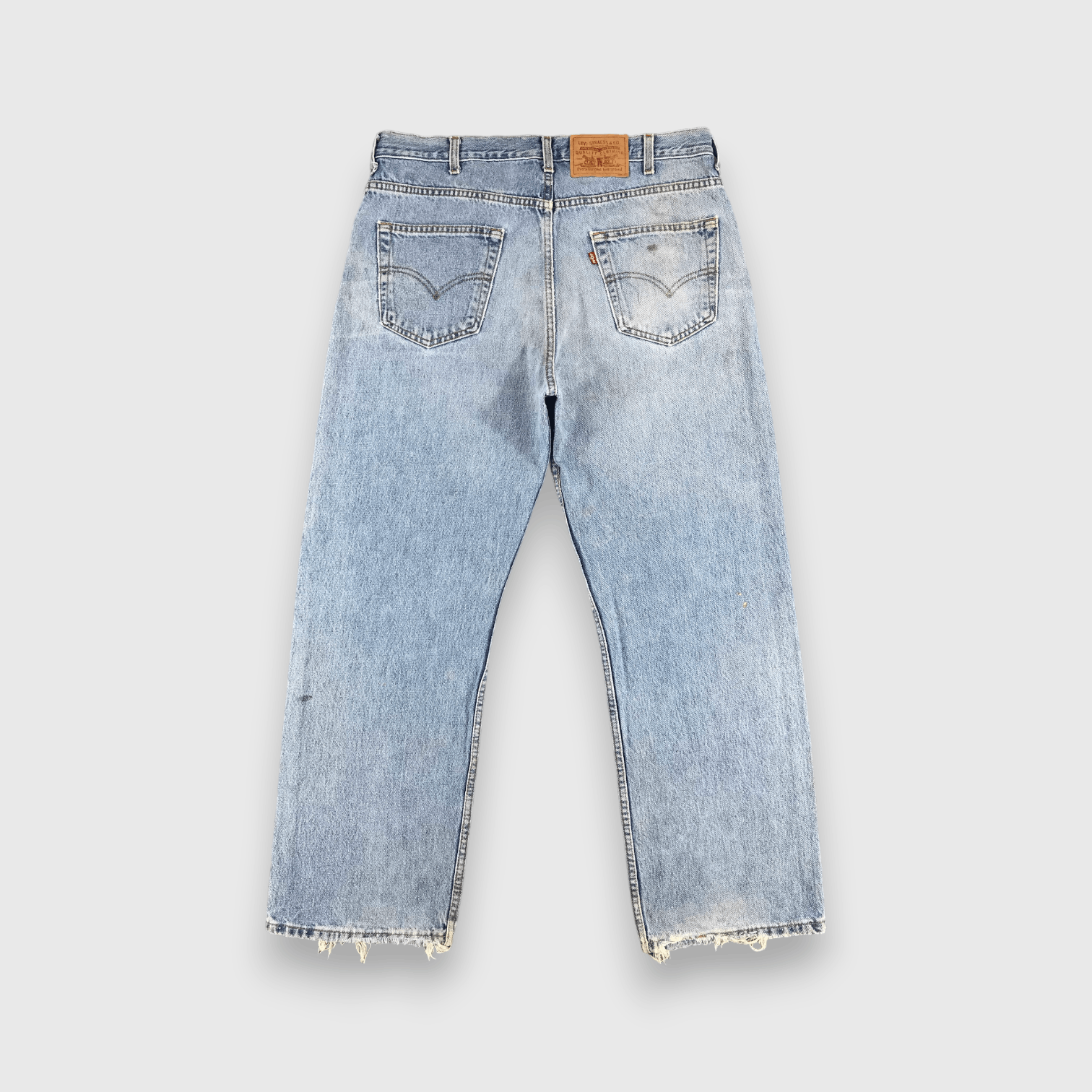 Levi's Vintage Levis Jeans Lot 565 Stone Washed Denim-J1049 Size US 37 - 2 Thumbnail