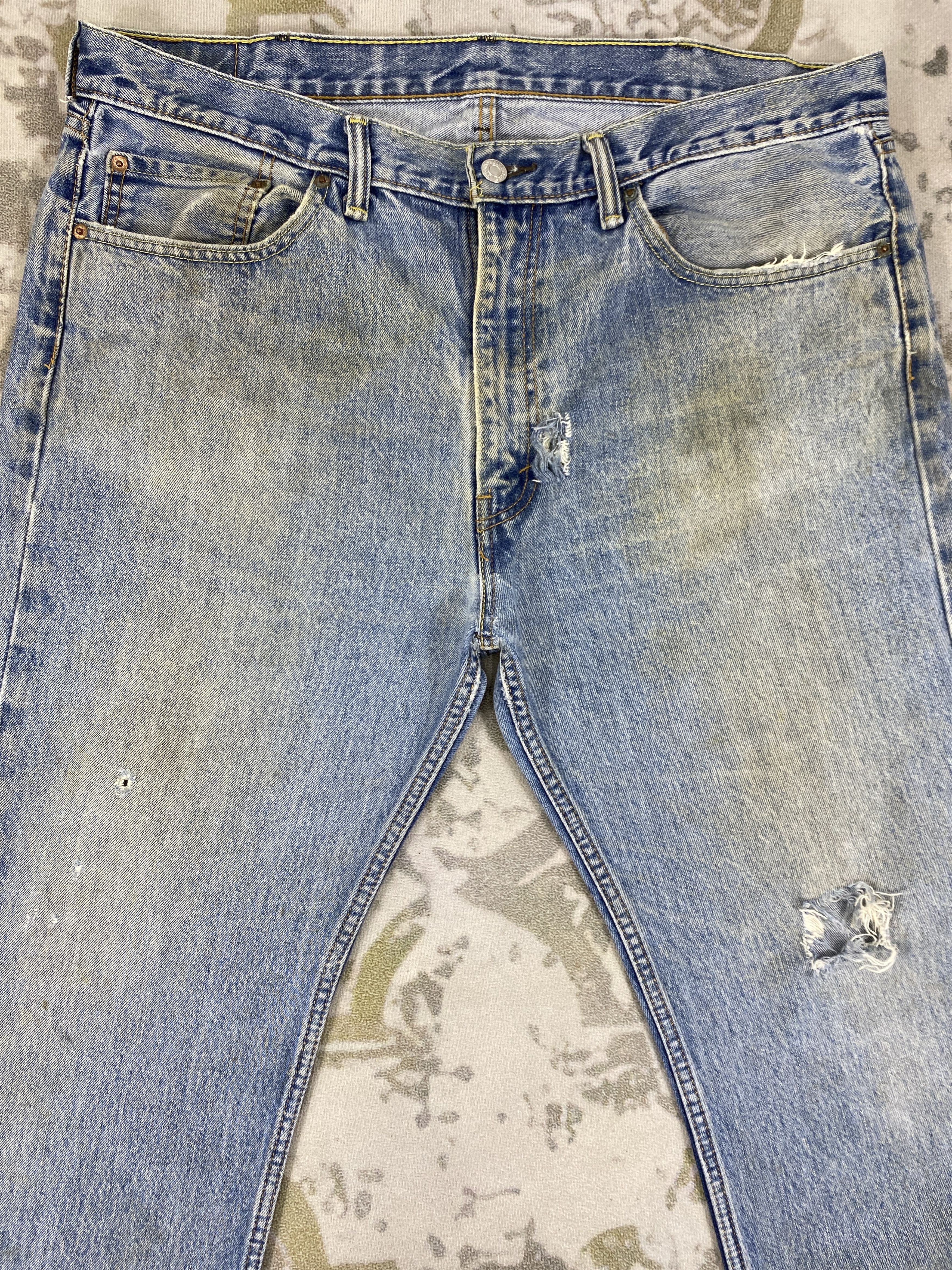 Levi's Mid Blue Wash Vintage Levi's 505 Jeans 40x31 Denim JN1907 Size US 40 / EU 56 - 3 Thumbnail