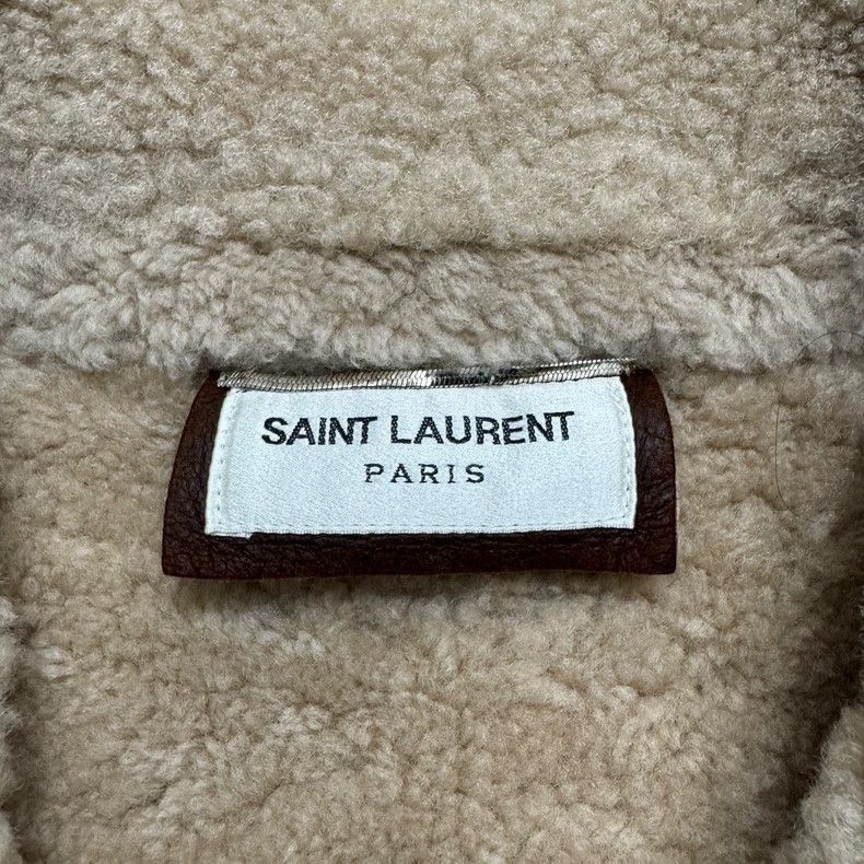 Saint Laurent Paris brown shearling lined outerwear jacket Size US XXL / EU 58 / 5 - 3 Thumbnail