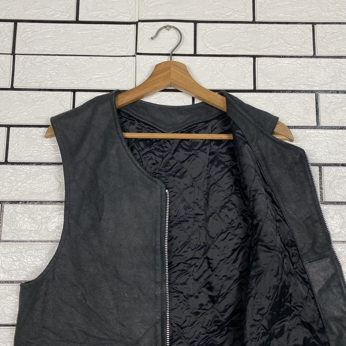 Japanese Brand 🔥VINTAGE VEST LEATHER BIKER MONSIUER NICOLE ISSEY MIYAKE Size US M / EU 48-50 / 2 - 14 Thumbnail