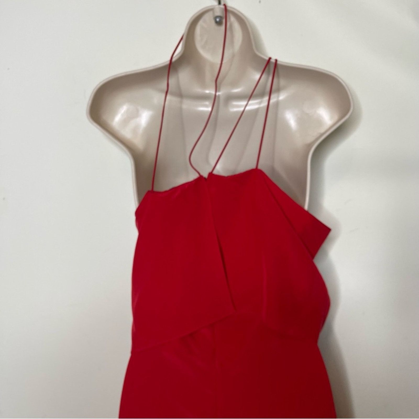 Yigal Azrouel Yigal Azrouel Red Cold Shoulder Maxi Dress sz 8 Size M / US 6-8 / IT 42-44 - 8 Thumbnail
