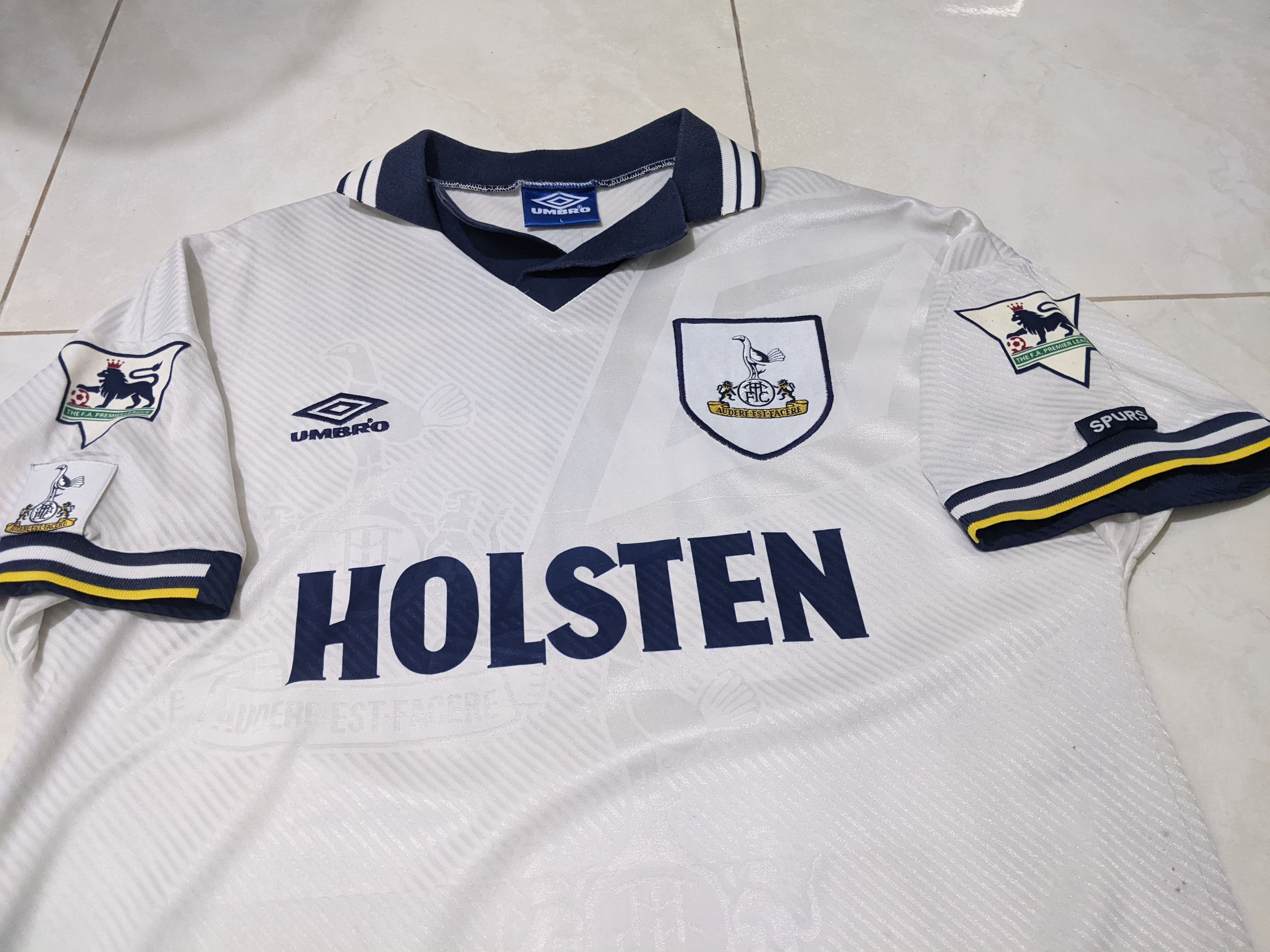 Umbro Jersey Tottenham Hotspur 1994 hime Klinsmann football shirt Size US L / EU 52-54 / 3 - 3 Thumbnail