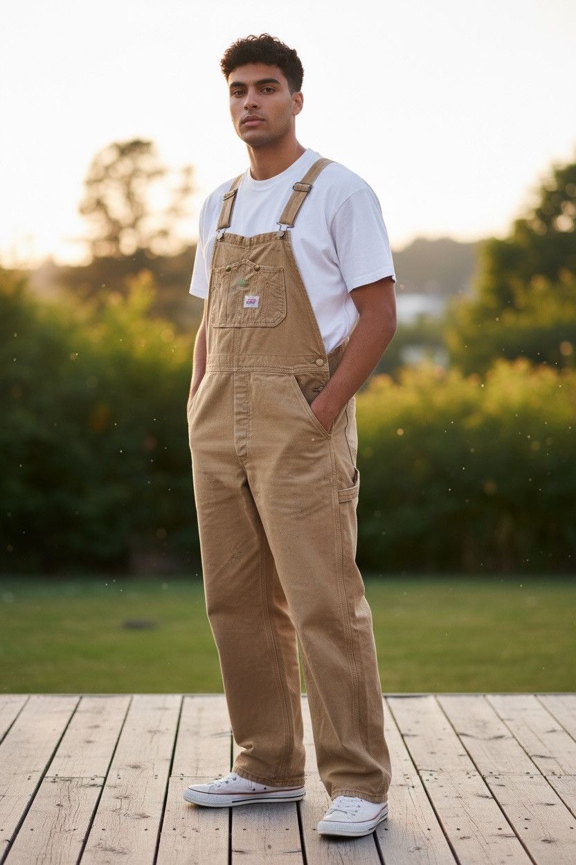 Japanese Brand Round House Brand Workwear Overalls (153) Size US 42 / EU 58 - 1 Thumbnail