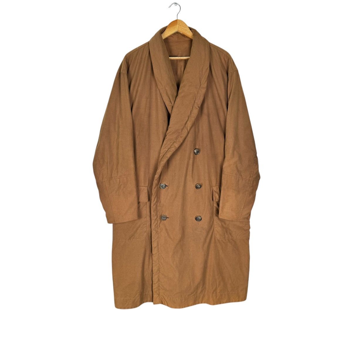 Issey Miyake 🌟90s ISSEY MIYAKE DOUBLE BREASTED OVERCOAT JACKET Size M / US 6-8 / IT 42-44 - 3 Thumbnail