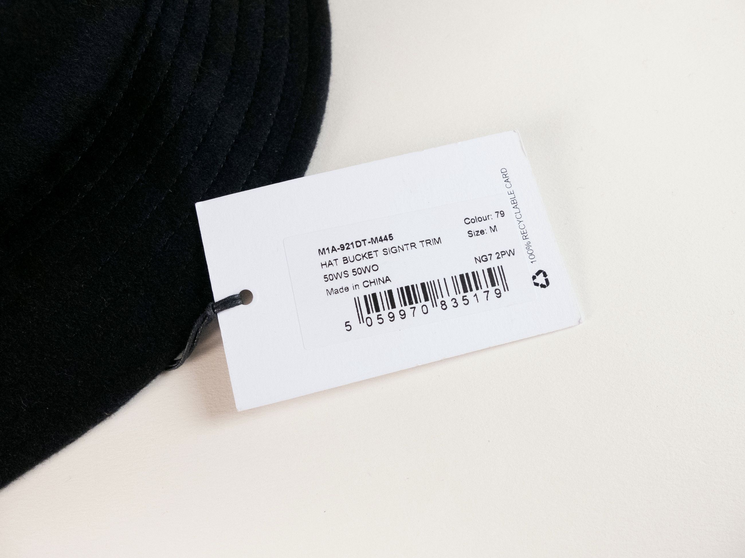 Paul Smith PAUL SMITH black cashmere wool stripe bucket hat Medium Size ONE SIZE - 5 Thumbnail