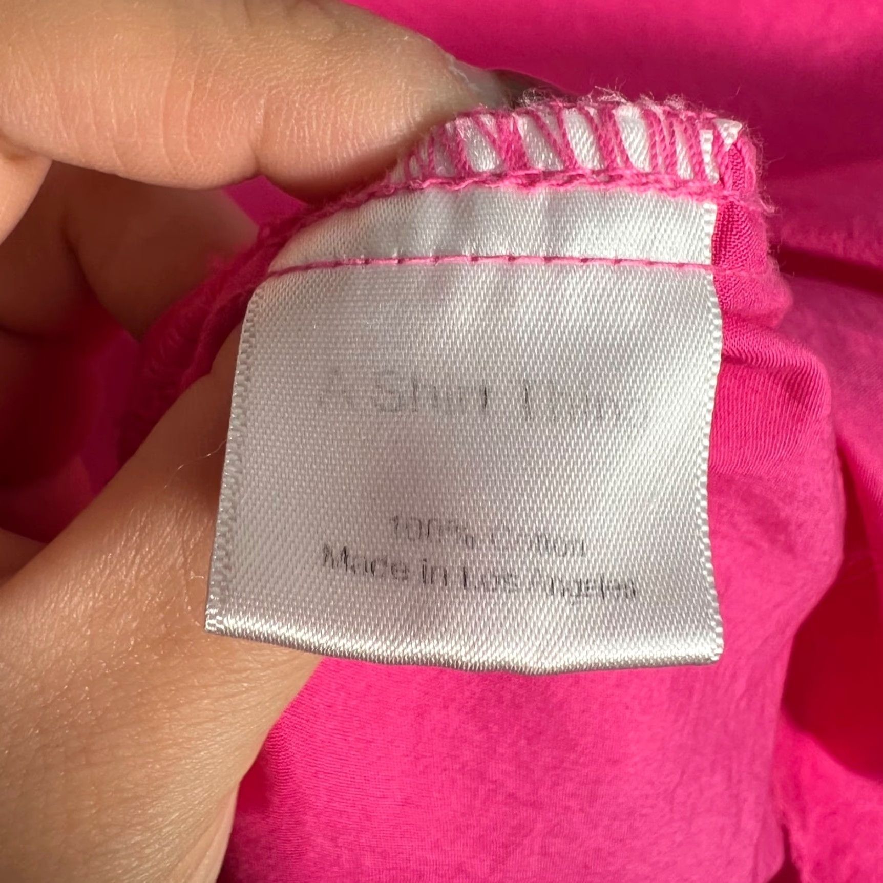 Pinko A Shirt Thing Womens Shirt Long-Sleeve Pink Ruffle Collar Blouse Small NEW! Size S / US 4 / IT 40 - 4 Thumbnail